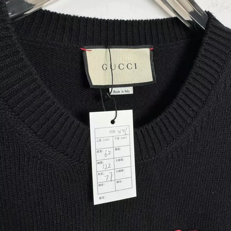 Gucci Gucci Rhinestone letter embroidery sweater 2501-Nextarrow Size US XXL / EU 58 / 5 - 2 Thumbnail