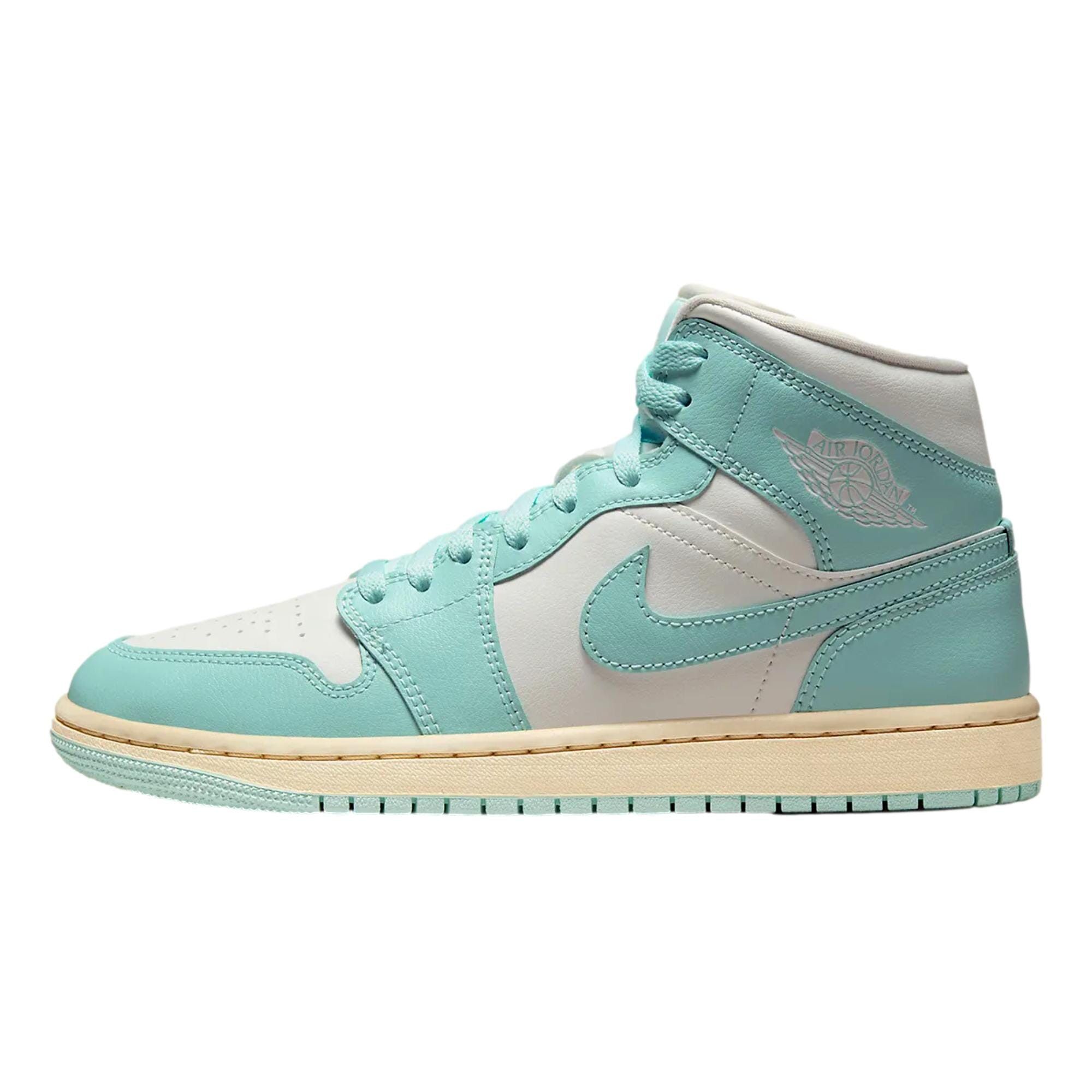 Nike Air Jordan 1 Mid Sail / Light Dew - Muslin BQ6472-132 Size US 5 / IT 35 - 1 Thumbnail