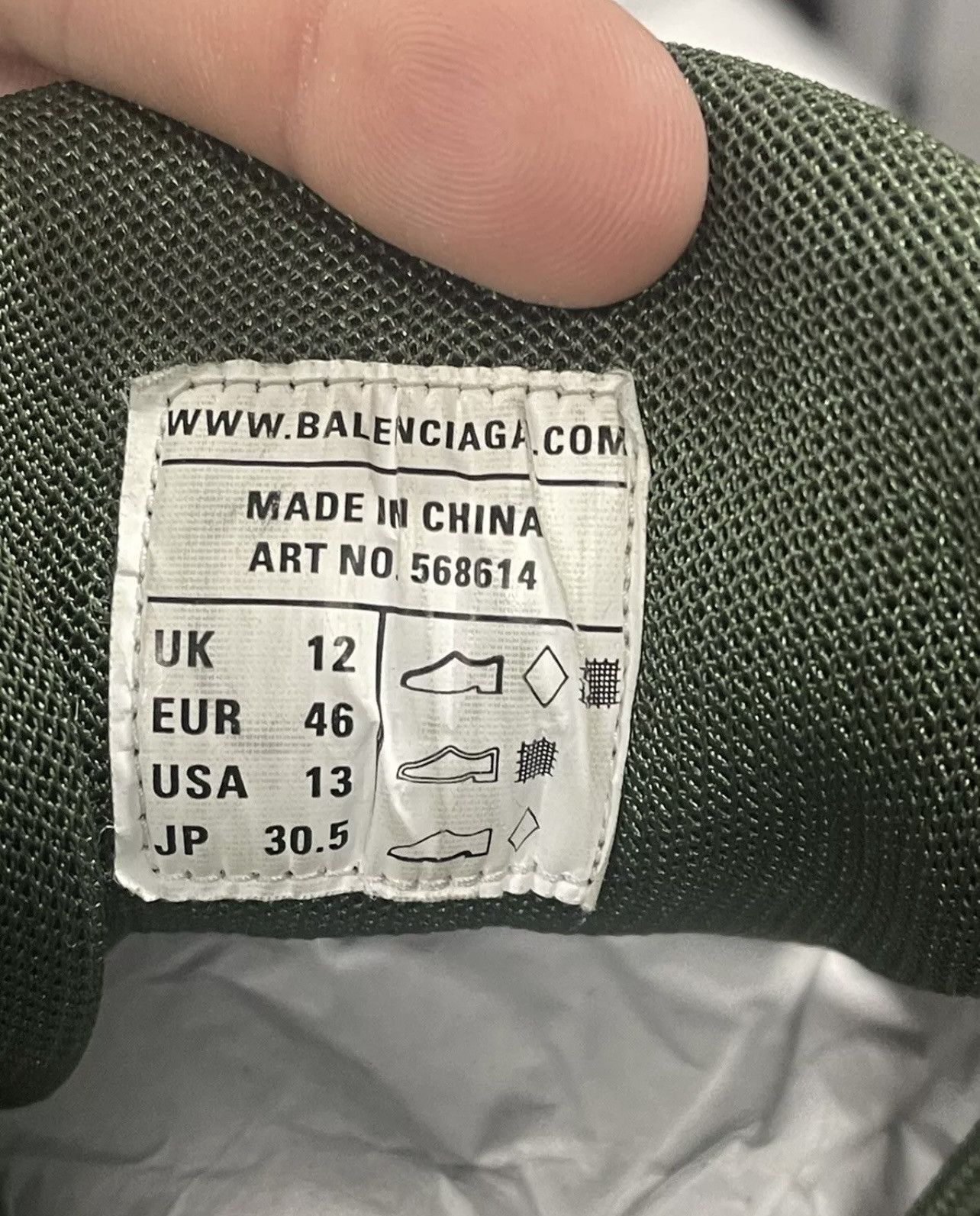 Balenciaga Size 13 - Balenciaga Track2 Sneakers Khaki Green 46EU Size US 13 / EU 46 - 11 Thumbnail