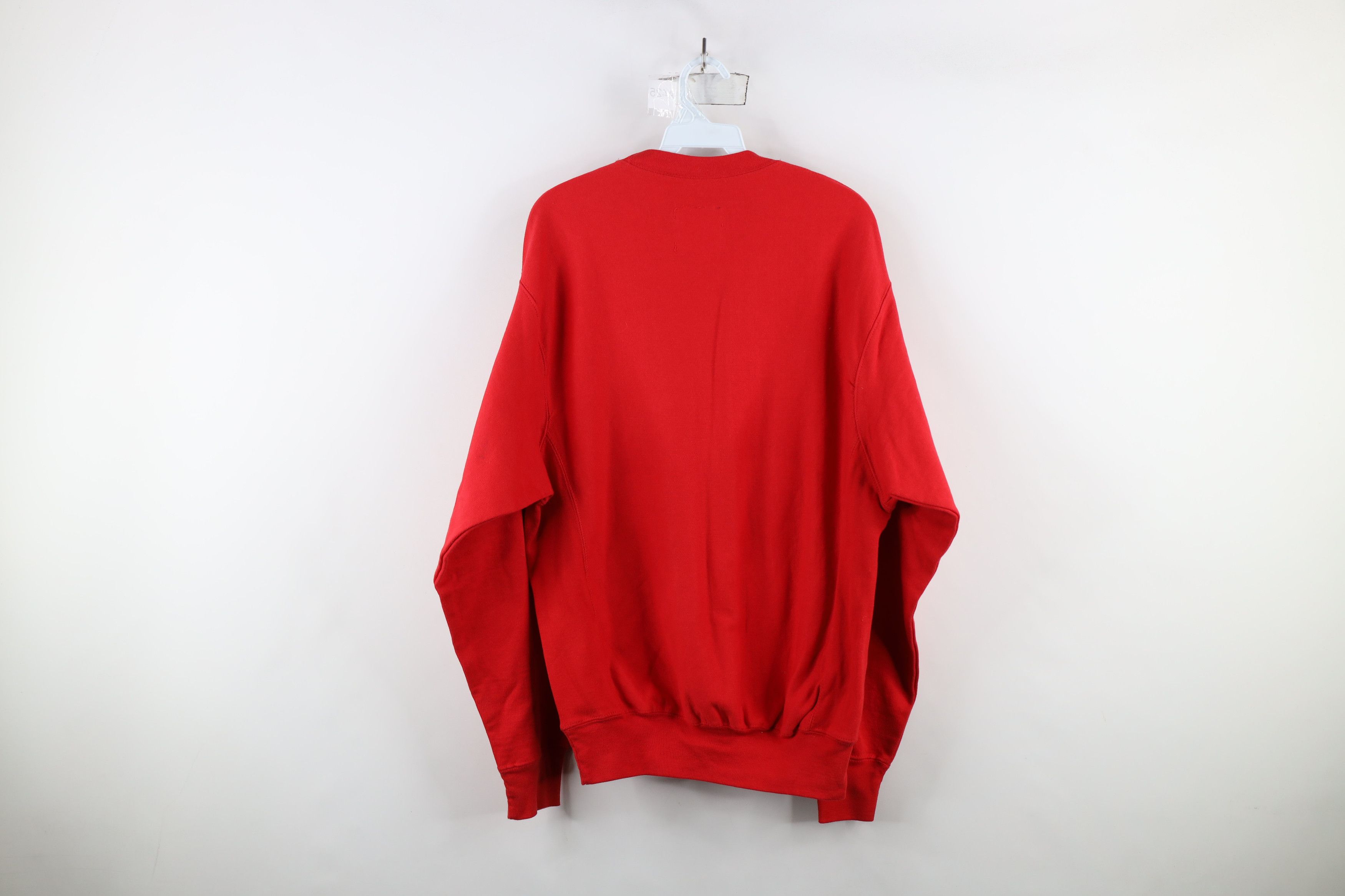 Vintage Vintage 90s Ohio State University Crewneck Sweatshirt Red Size US L / EU 52-54 / 3 - 11 Thumbnail