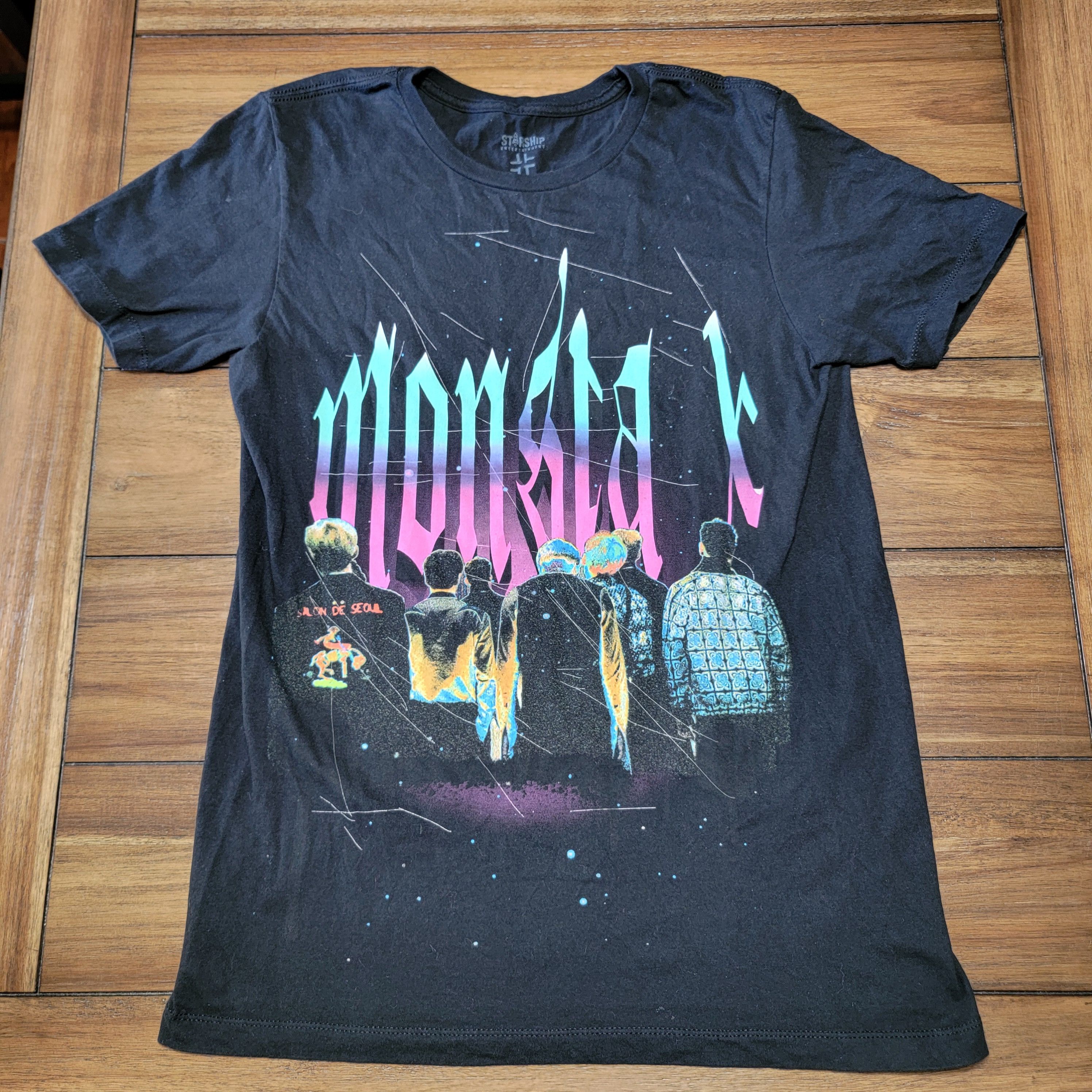 Other Monsta X SS Black Unisex Tee Kpop Starship - Size Medium Size M / US 6-8 / IT 42-44 - 1 Thumbnail