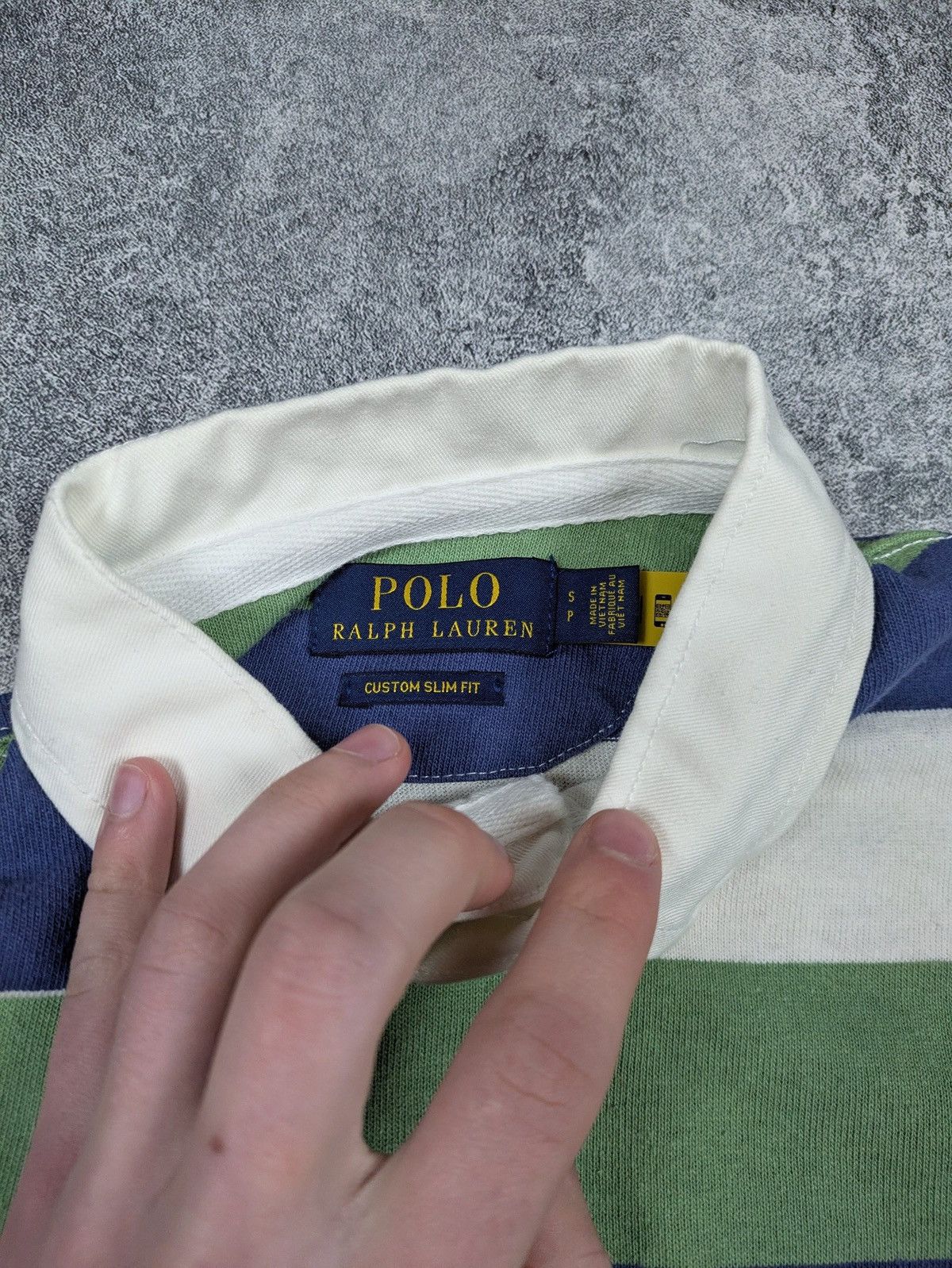 Polo Ralph Lauren Vintage Polo Ralph Lauren Striped Long Sleeve Rugby Polo Size US S / EU 44-46 / 1 - 5 Thumbnail