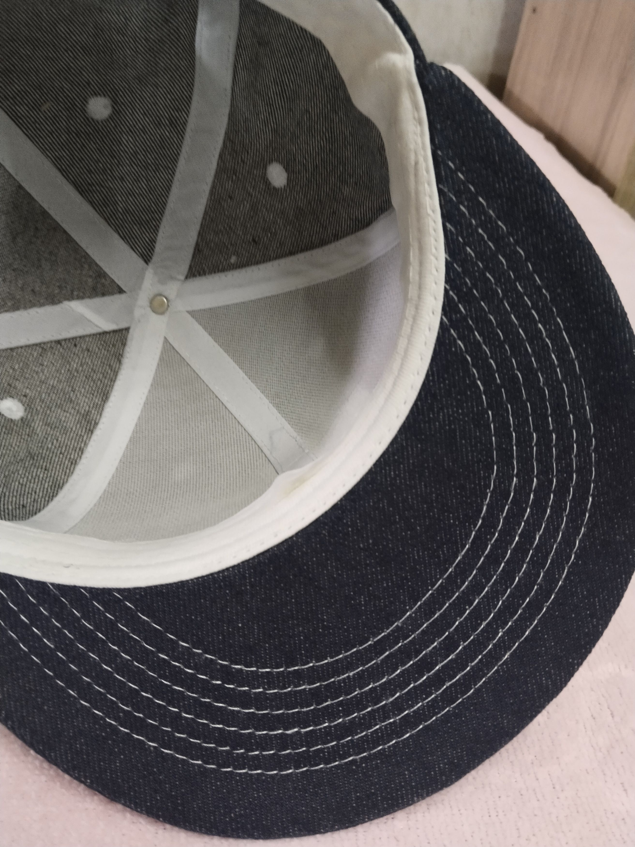 The Unbranded Brand RARE DENIM HAND MADE CUSTOM PATCHES CAP Size ONE SIZE - 8 Thumbnail