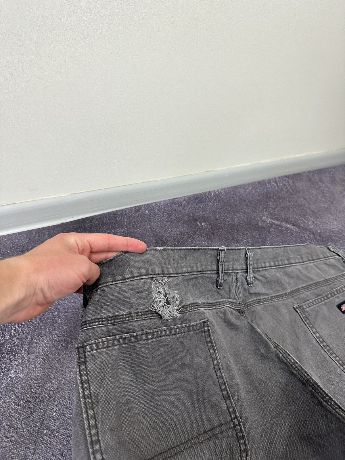 Dickies Vintage Dickies Cargo Carpenter Opium Distressed Work Pants Size US 42 / EU 58 - 7 Thumbnail
