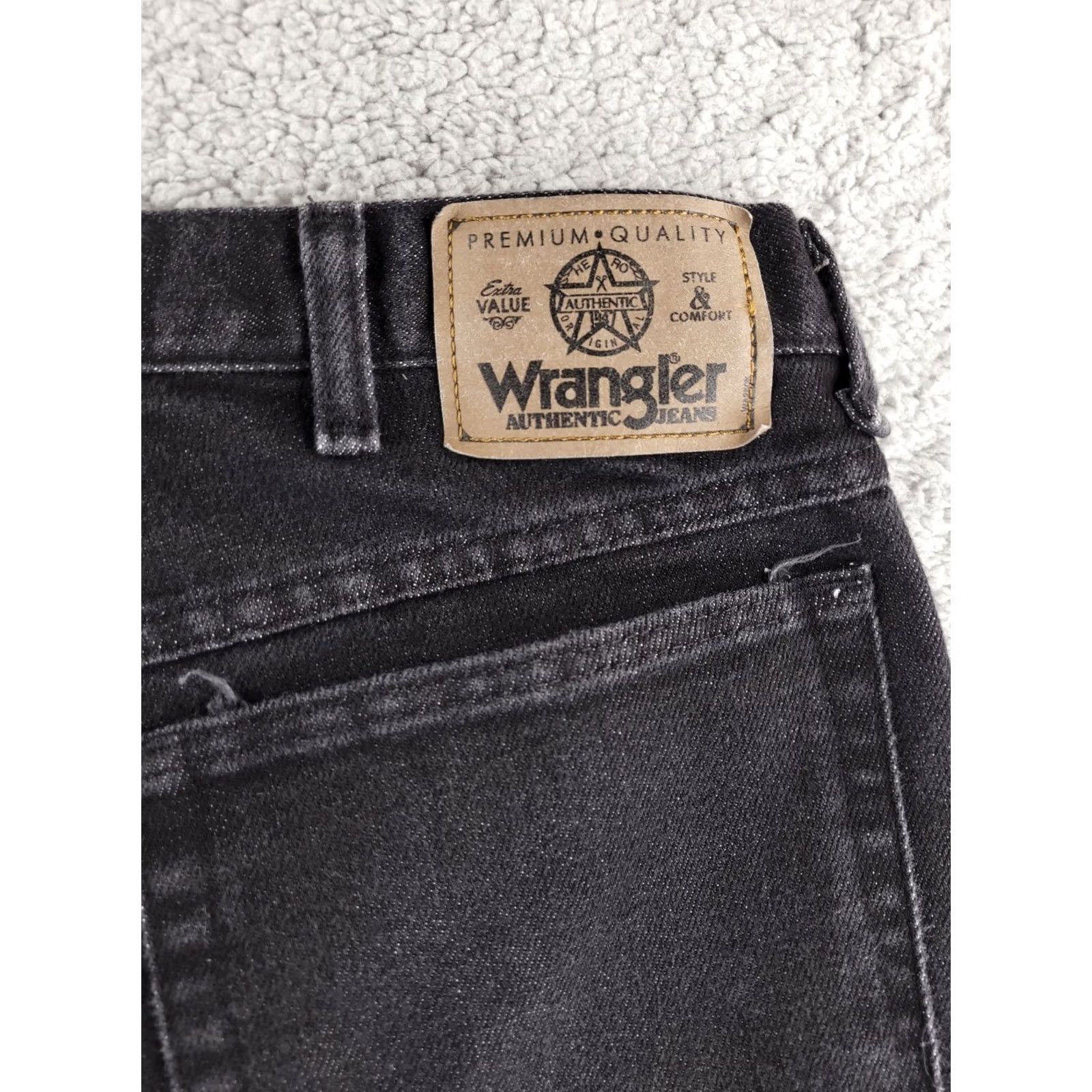 Wrangler Wrangler Jeans Men's 34x33 Black Straight Denim Pants Jeans Denim Black Straight Mens 34x33 Wrangler Bleh Size US 34 / EU 50 - 4 Thumbnail