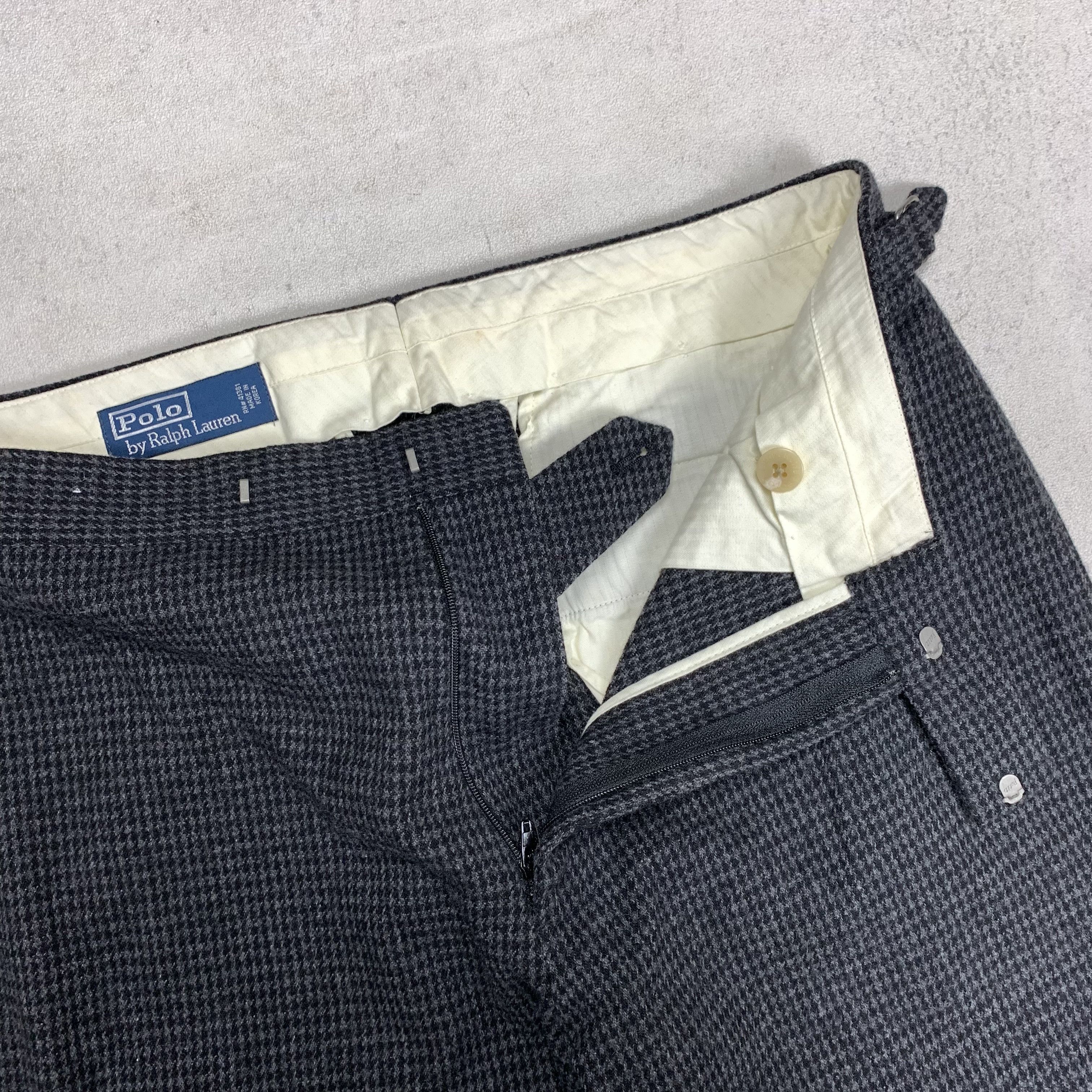 Polo Ralph Lauren Vintage Polo Ralph Lauren Wool Houndstooth Pants Size US 32 / EU 48 - 9 Thumbnail