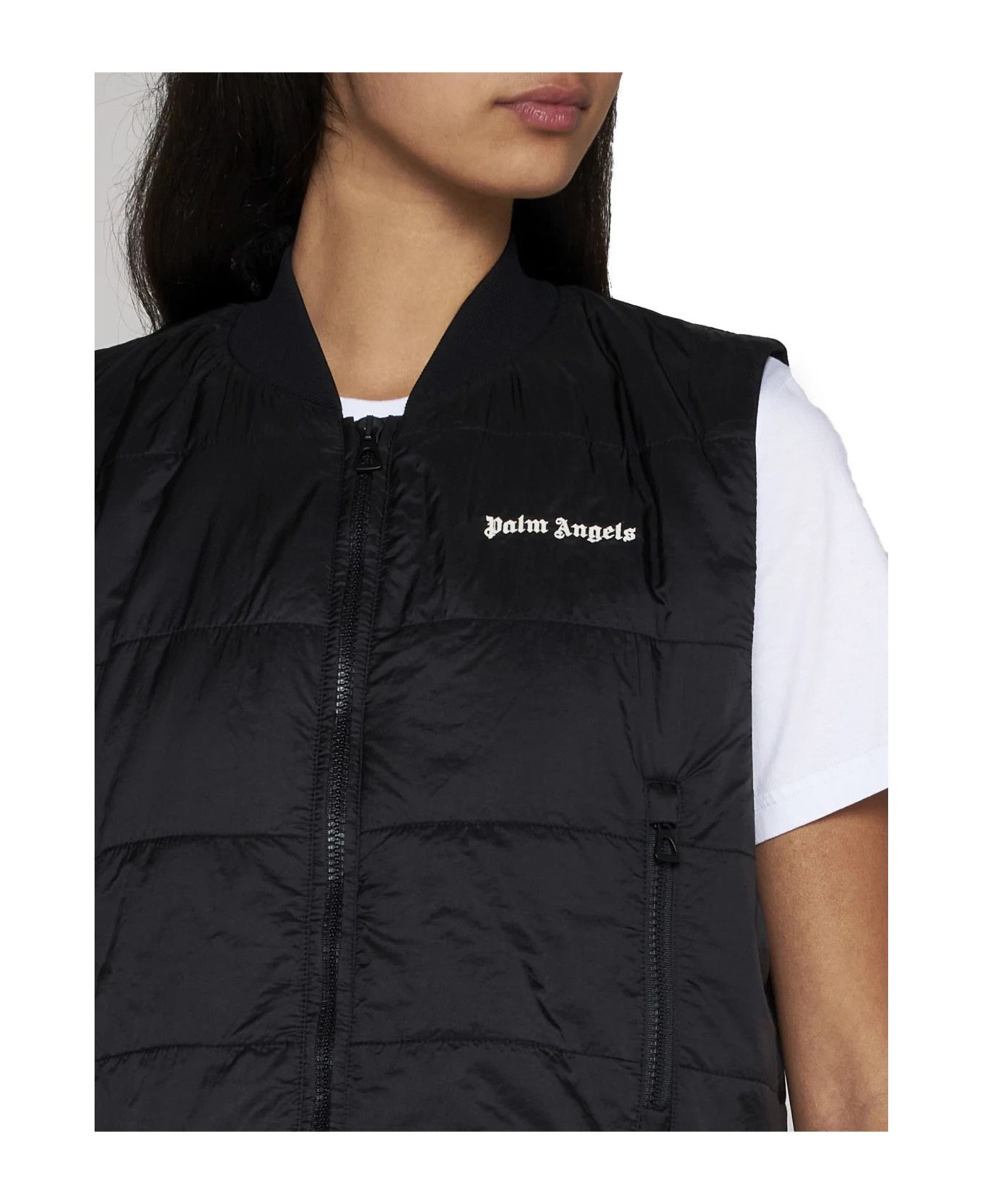 Palm Angels o1y1125 Vest in Black Size XS / US 0-2 / IT 36-38 - 4 Thumbnail