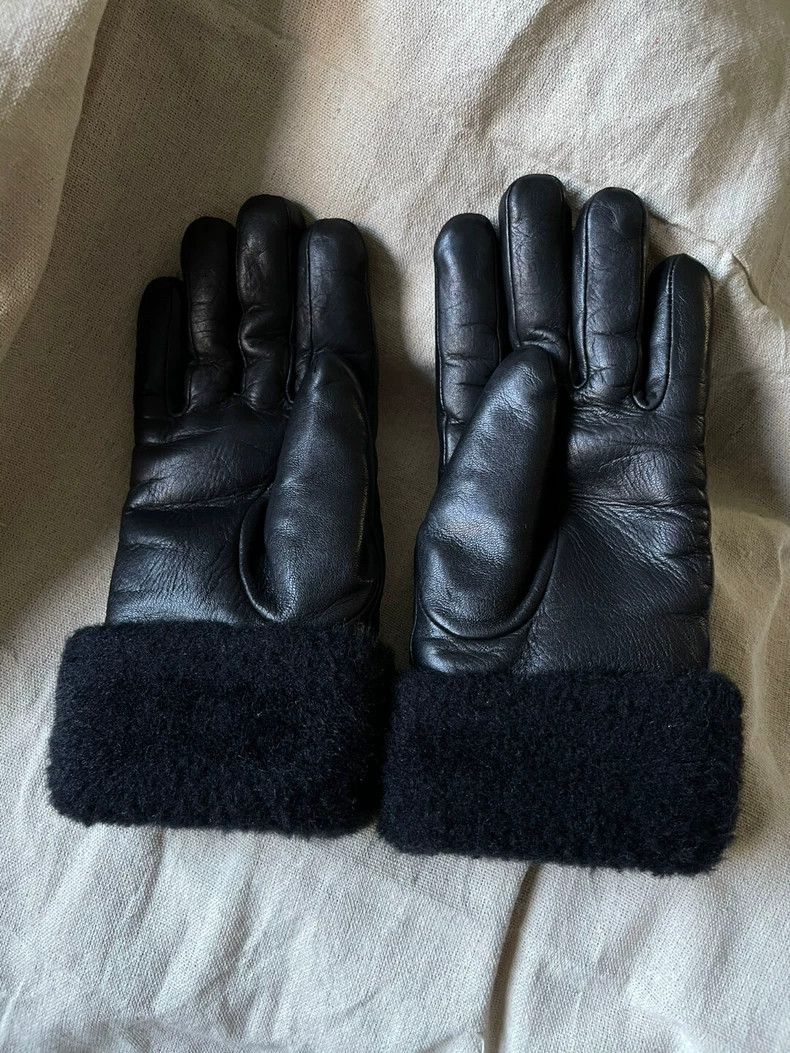 Yohji Yamamoto yohji Yamamoto Black leather gloves Size ONE SIZE - 2 Thumbnail