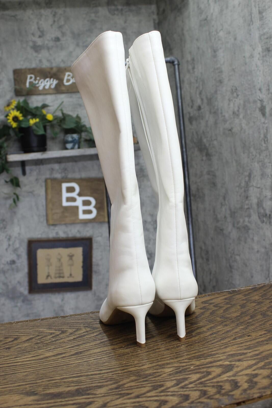 Other On 34th Womens Stovepipe Boots 10019723900 Bone Smooth 6.5m Size US 6.5 / IT 36.5 - 5 Thumbnail