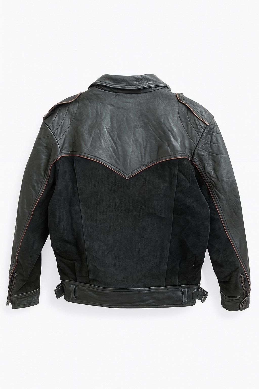 Yamaha Vintage Yamaha Racing Sports Leather & Suede Biker Jacket Size US L / EU 52-54 / 3 - 2 Thumbnail
