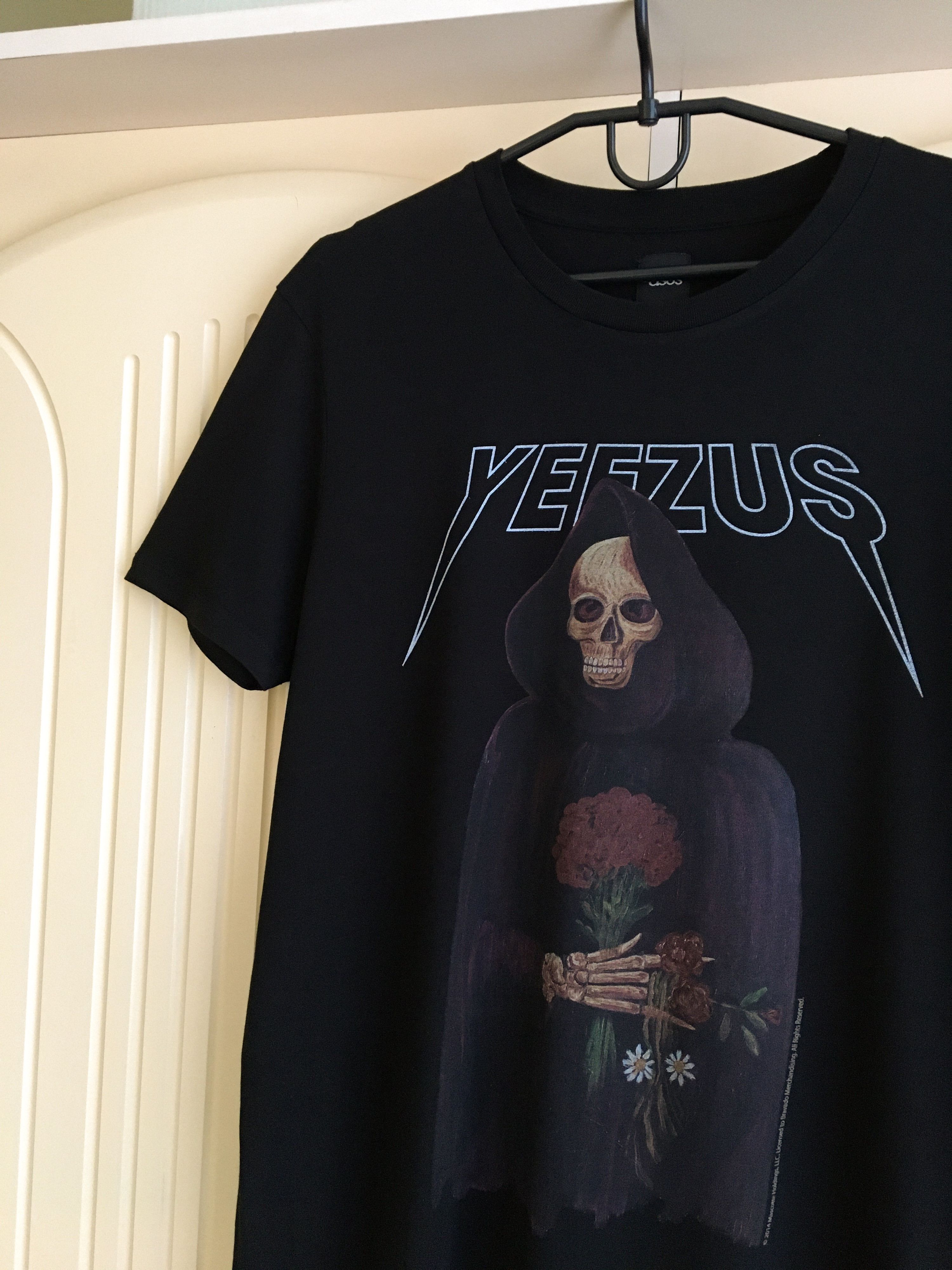 Asos Yeezus Tour Kanye West Grim Reaper Rose Tee / T Shirt Size US M / EU 48-50 / 2 - 2 Thumbnail