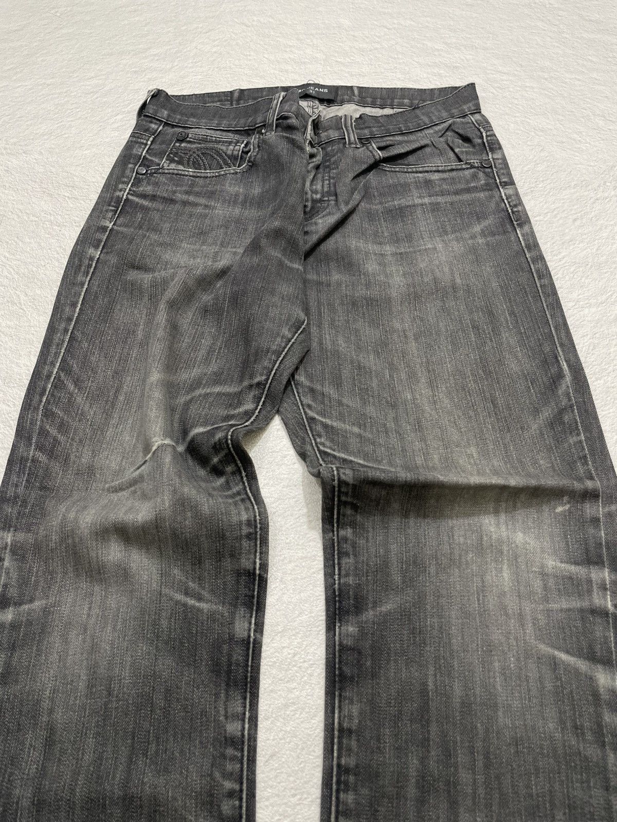 Japanese Brand 2000s Vintage MC Black Jeans Washed Y2K Size US 29 - 2 Thumbnail