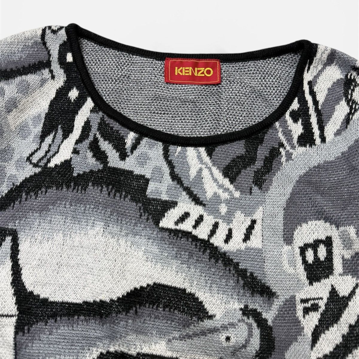 Kenzo Vintage 80’s Kenzo jungle Artistic knitwear Size S / US 4 / IT 40 - 2 Thumbnail