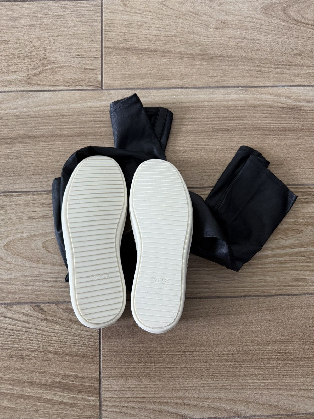 Rick Owens Rick Owen’s Knee High Stocking Boots Size US 11 / IT 41 - 4 Thumbnail