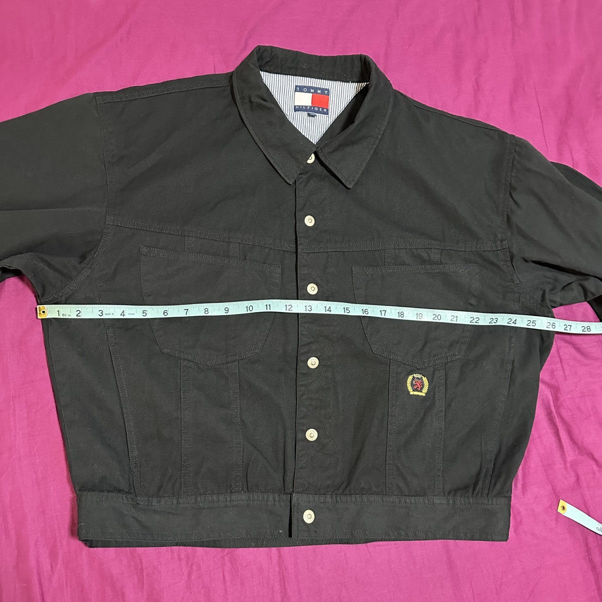 Tommy Hilfiger × Vintage Vintage Tommy Hilfiger Lion Crest Trucker Jacket XL Size US XL / EU 56 / 4 - 8 Thumbnail