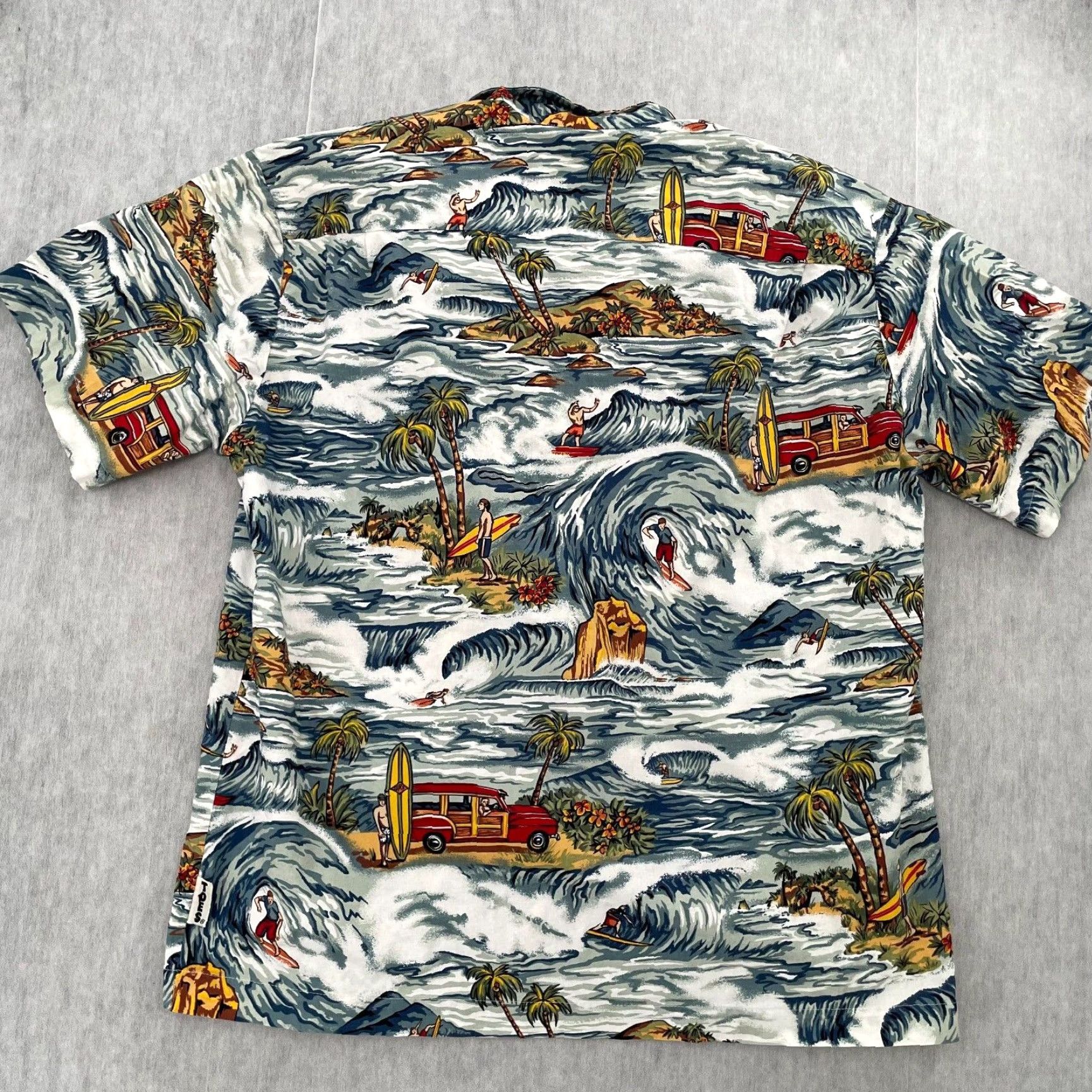 Vintage VINTAGE Toes On The Nose Hawaiian Shirt Adult Medium Floral Button-Up Surfing USA Mens M Size US M / EU 48-50 / 2 - 2 Thumbnail