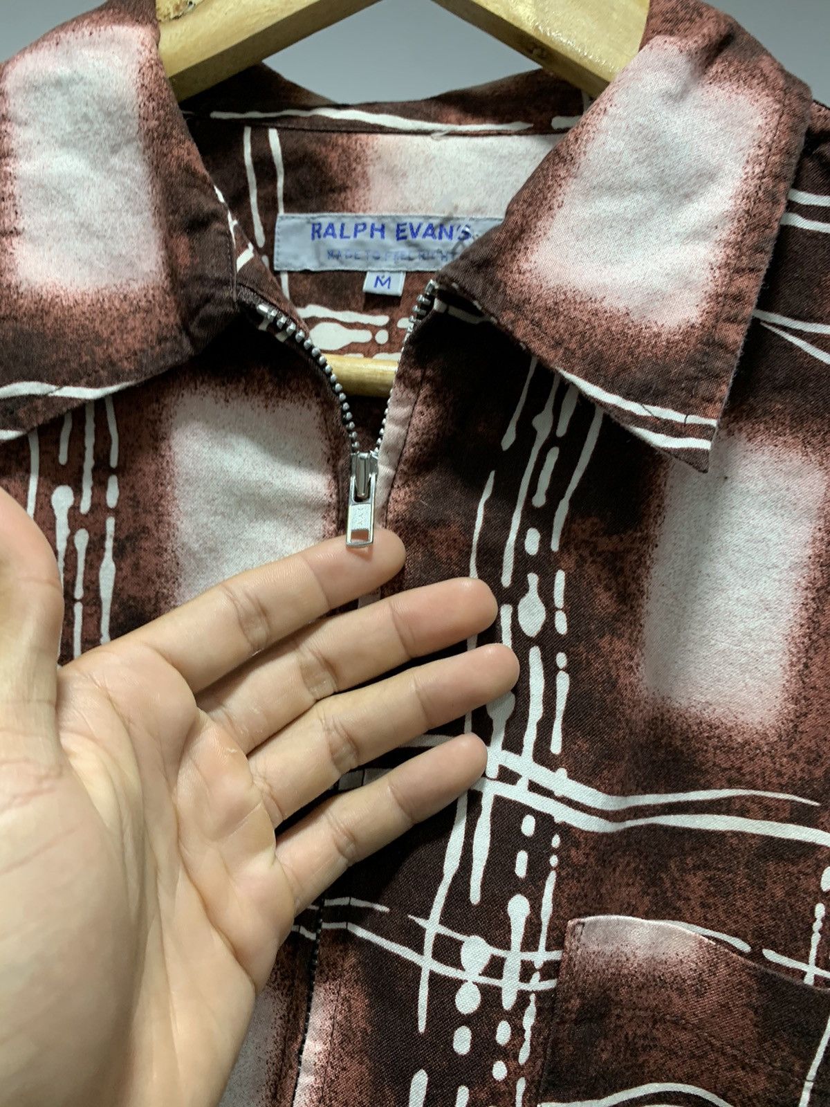 Designer × Vintage Vintage Art Zip up Shirt 90s Old Money Size US M / EU 48-50 / 2 - 4 Thumbnail