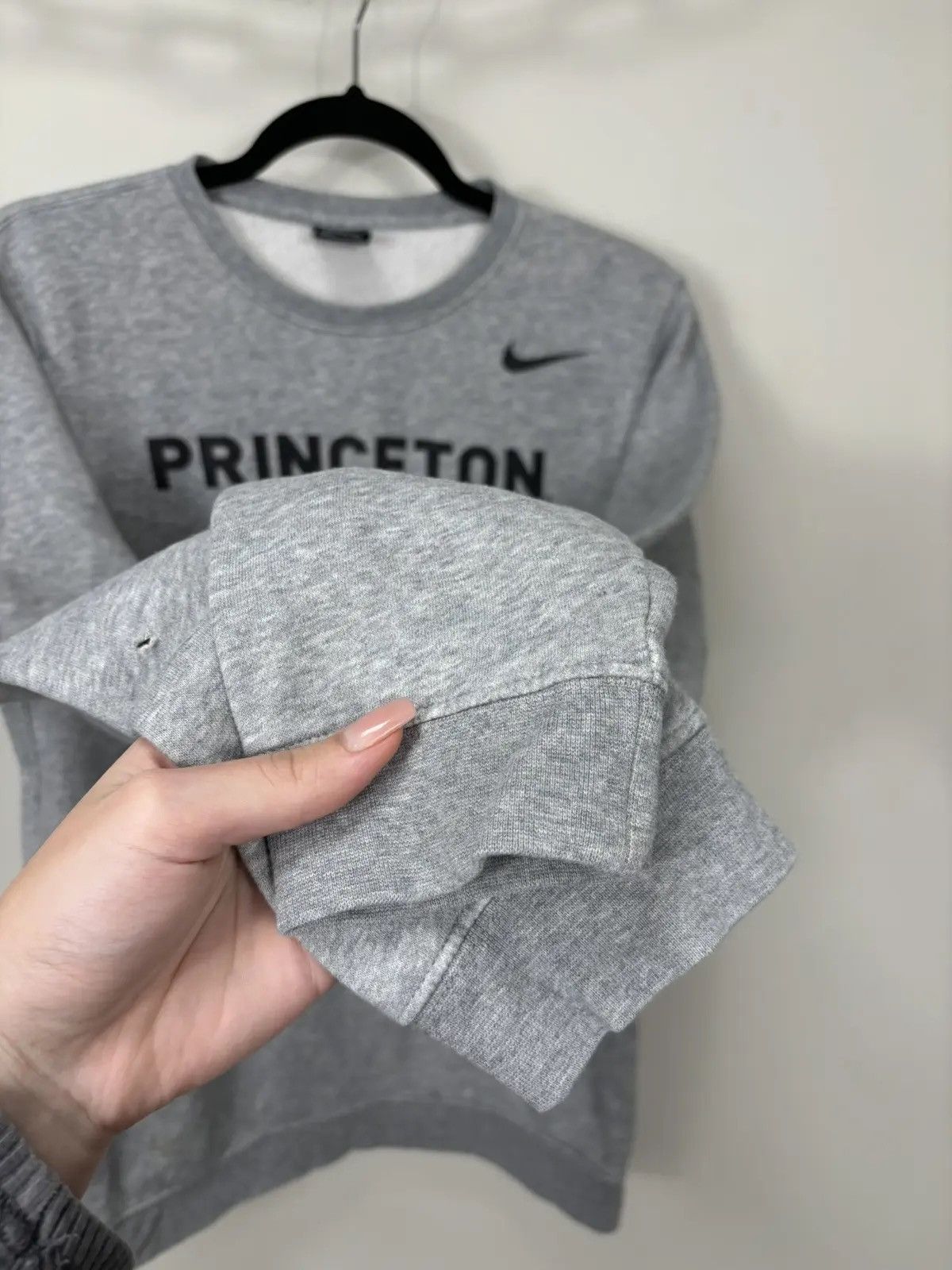 NCAA × Nike × Vintage Vintage Nike Princeton NCAA Big Logo Gray College Sweatshirt Size US S / EU 44-46 / 1 - 5 Thumbnail