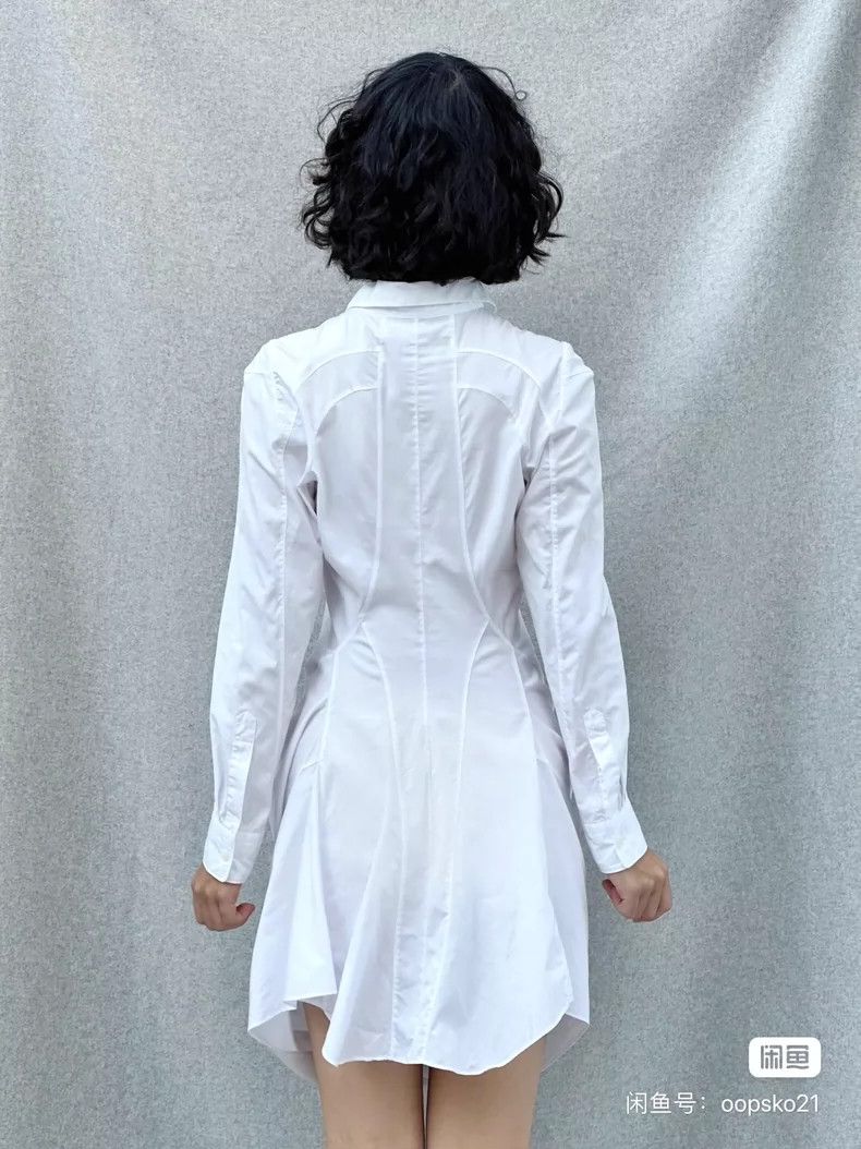 Comme des Garcons Comme Des Garcons Distorted white shirt dress Size S / US 4 / IT 40 - 7 Thumbnail