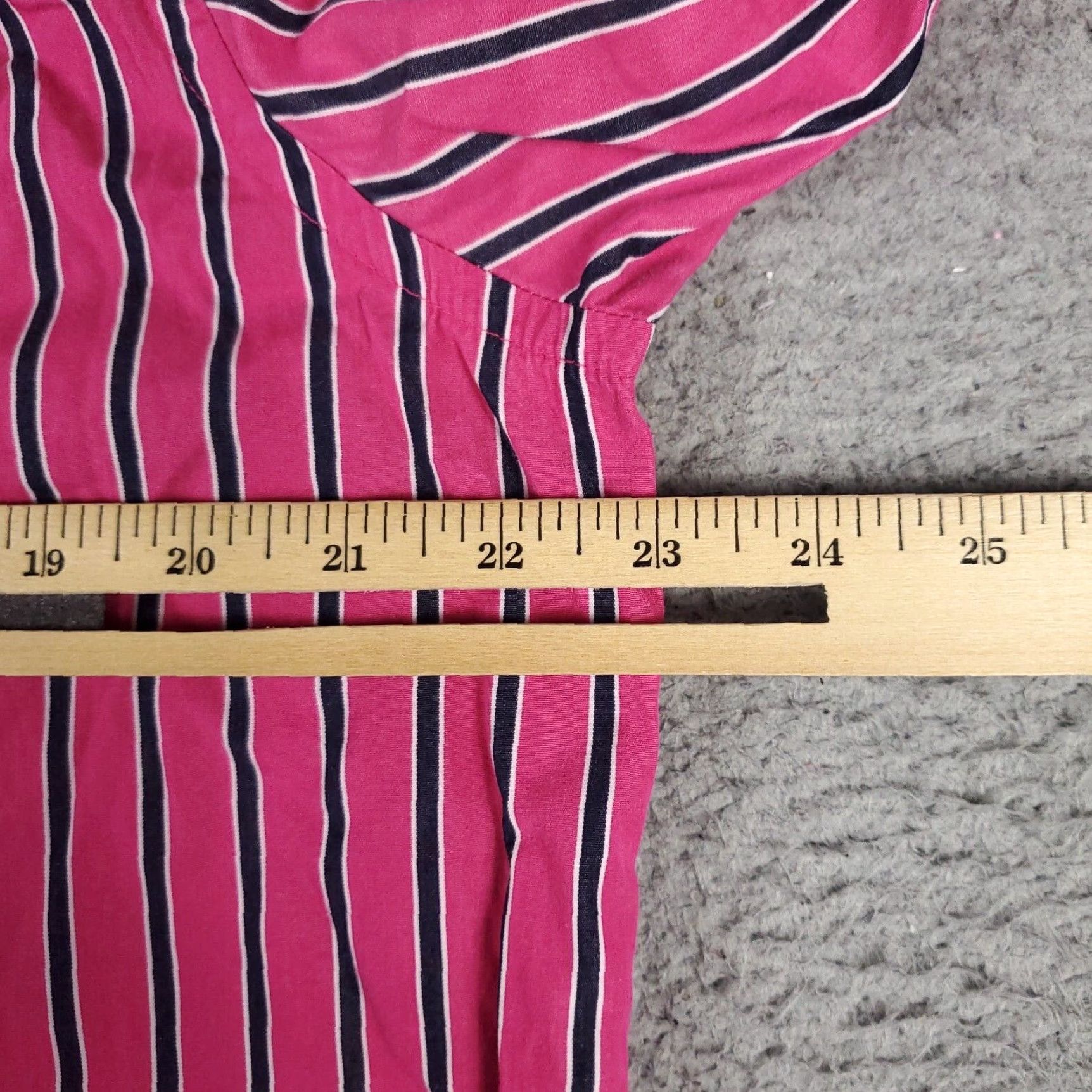 Ralph Lauren VINTAGE Ralph Lauren Women's Shirt 1X Pink Striped Button-Up Long Sleeve Casual Classic Size XL / US 12-14 / IT 48-50 - 5 Thumbnail
