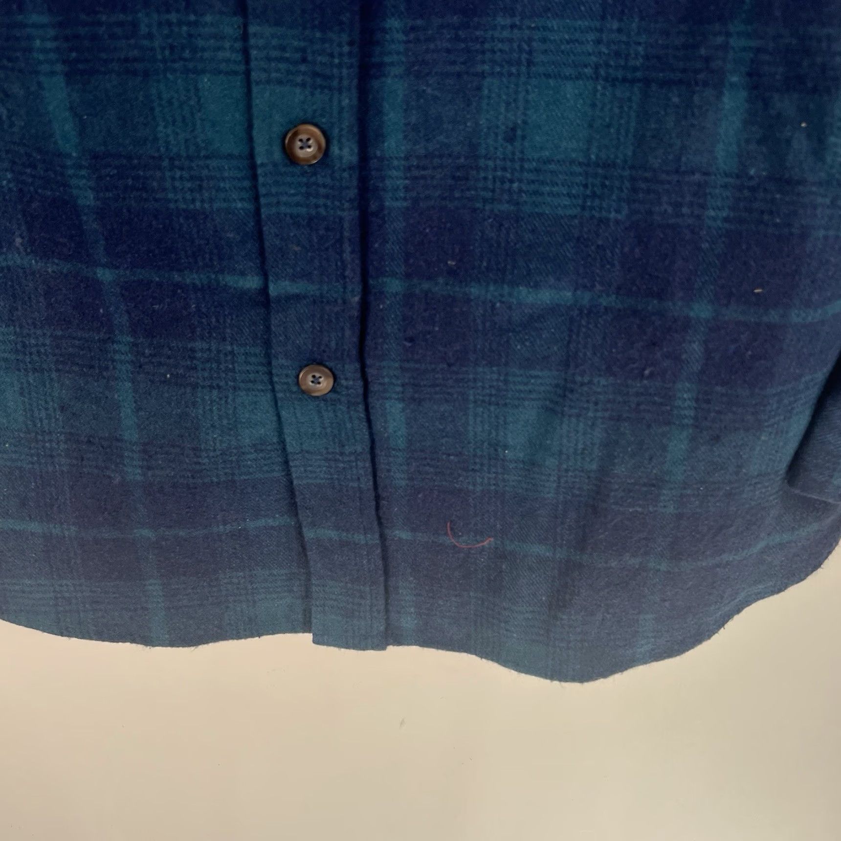 Vintage Work'N Gear Plaid Flannel Heavey Button-Up Shirt Mens Size L Blue Size US L / EU 52-54 / 3 - 2 Thumbnail