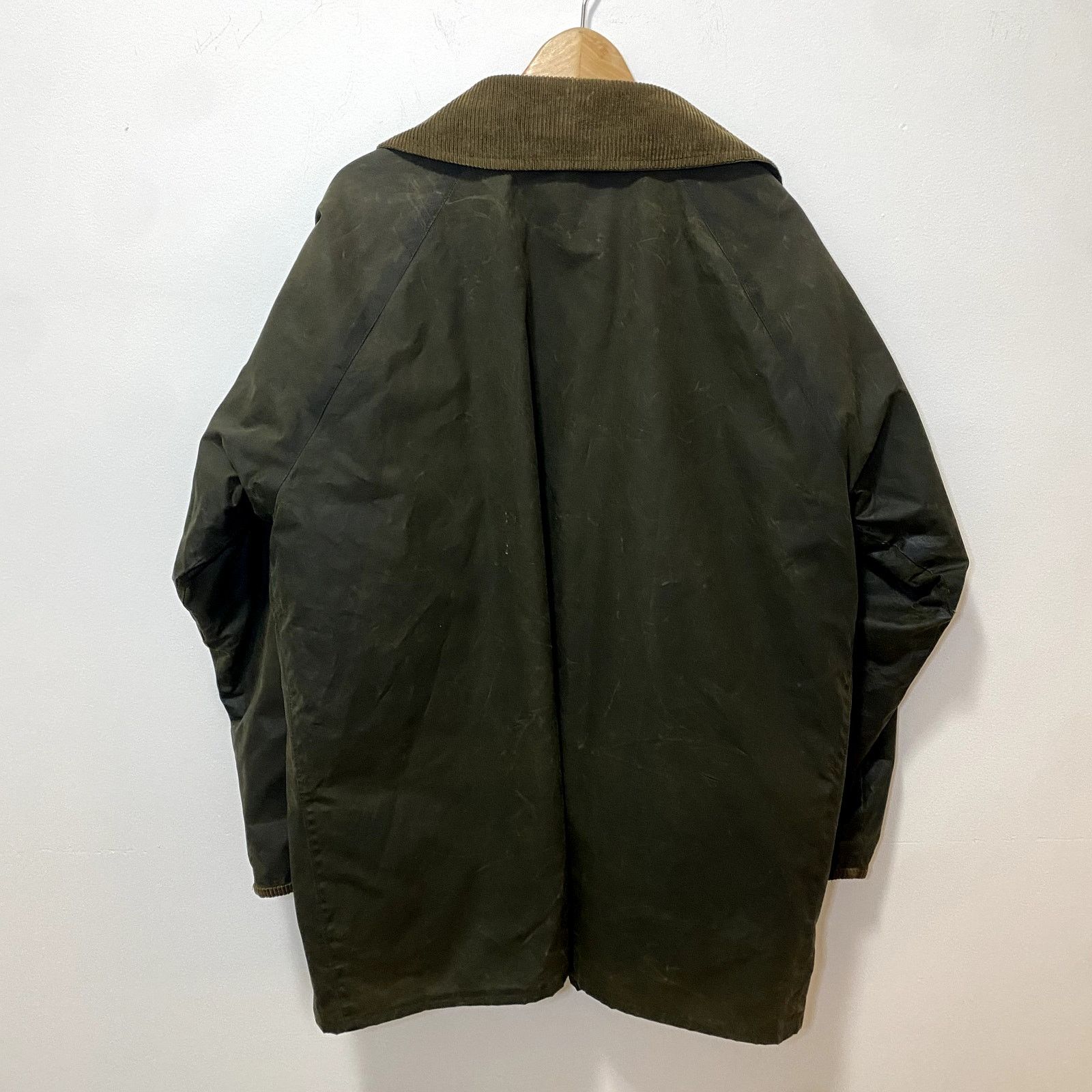 Vintage Vintage Wax Jacket Olive Green Flannel Lined Coat Size US XL / EU 56 / 4 - 2 Thumbnail