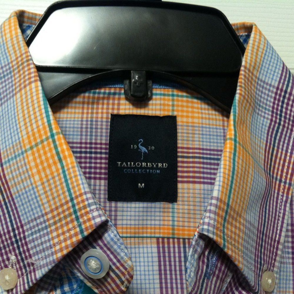 Tailorbyrd TAILORBYRD MENS NEW MULTICOLOR 100%COTTON CASUAL SHIRT M Size US M / EU 48-50 / 2 - 9 Thumbnail