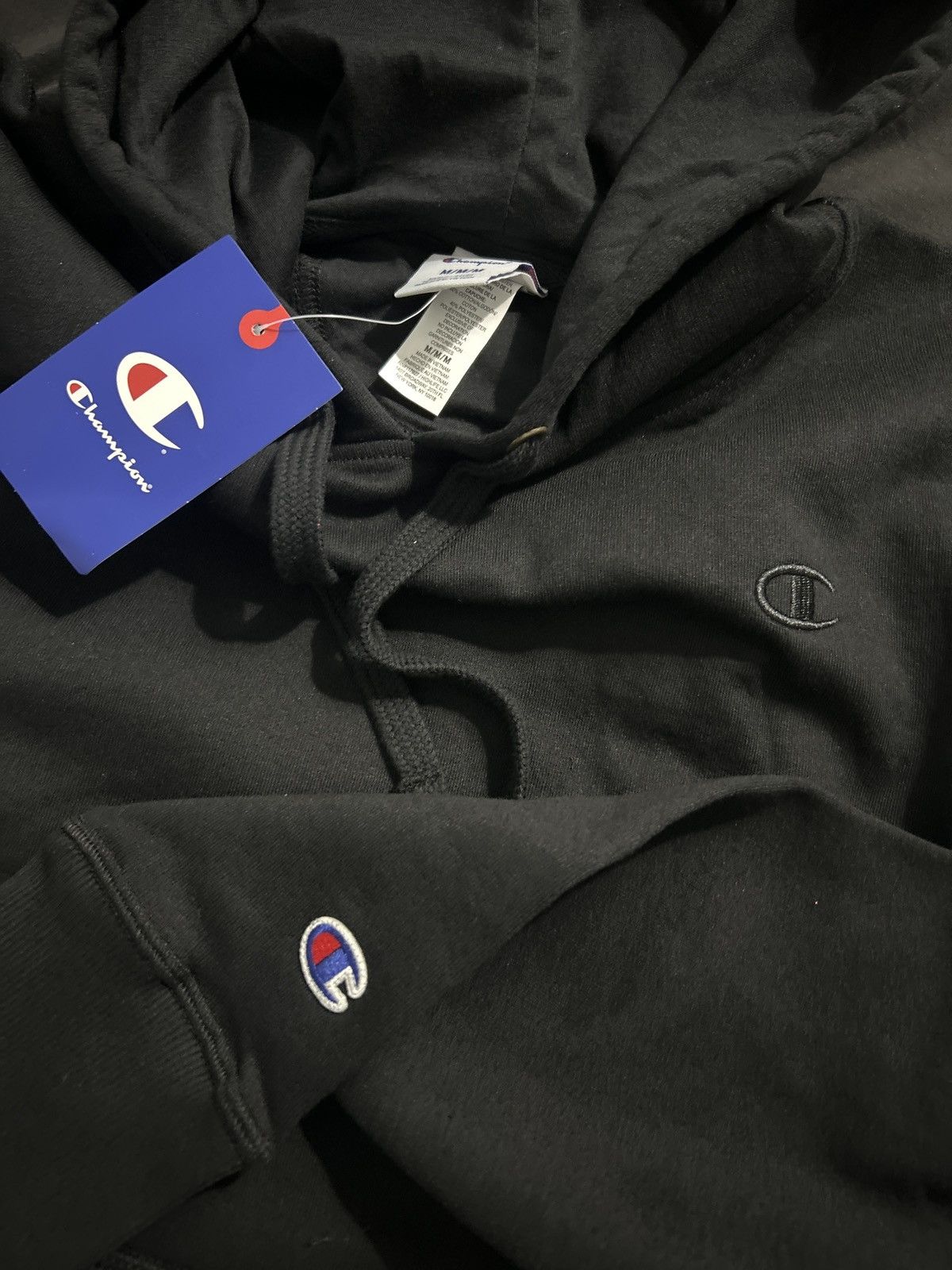 Champion Black Champion Hoodie Size US M / EU 48-50 / 2 - 2 Thumbnail