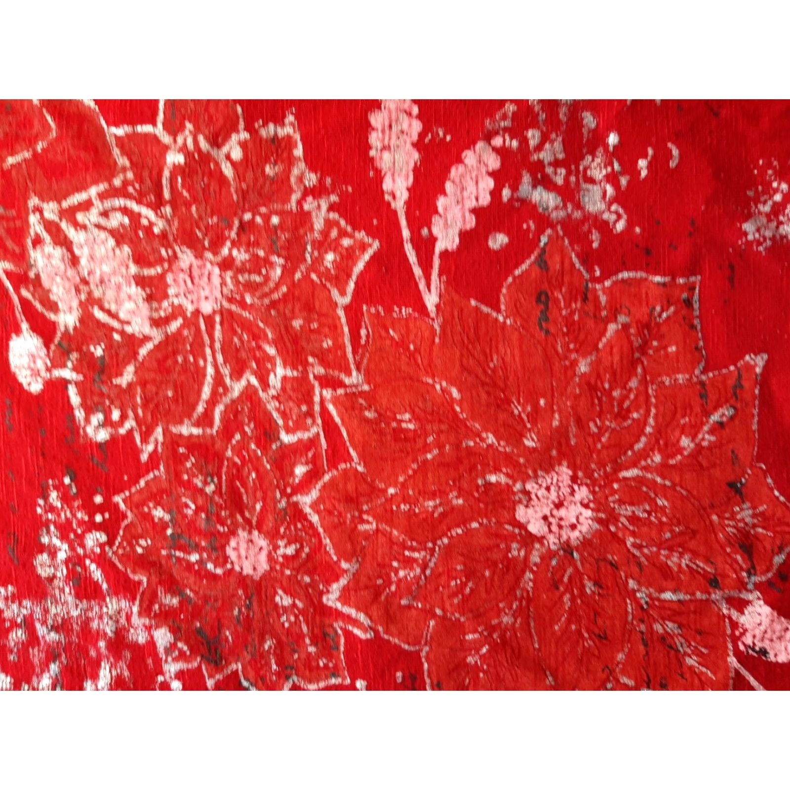 Vintage AVA & Grace 3/4 Sleeve Womens P S Petite Small Floral Top Red Size S / US 4 / IT 40 - 2 Thumbnail