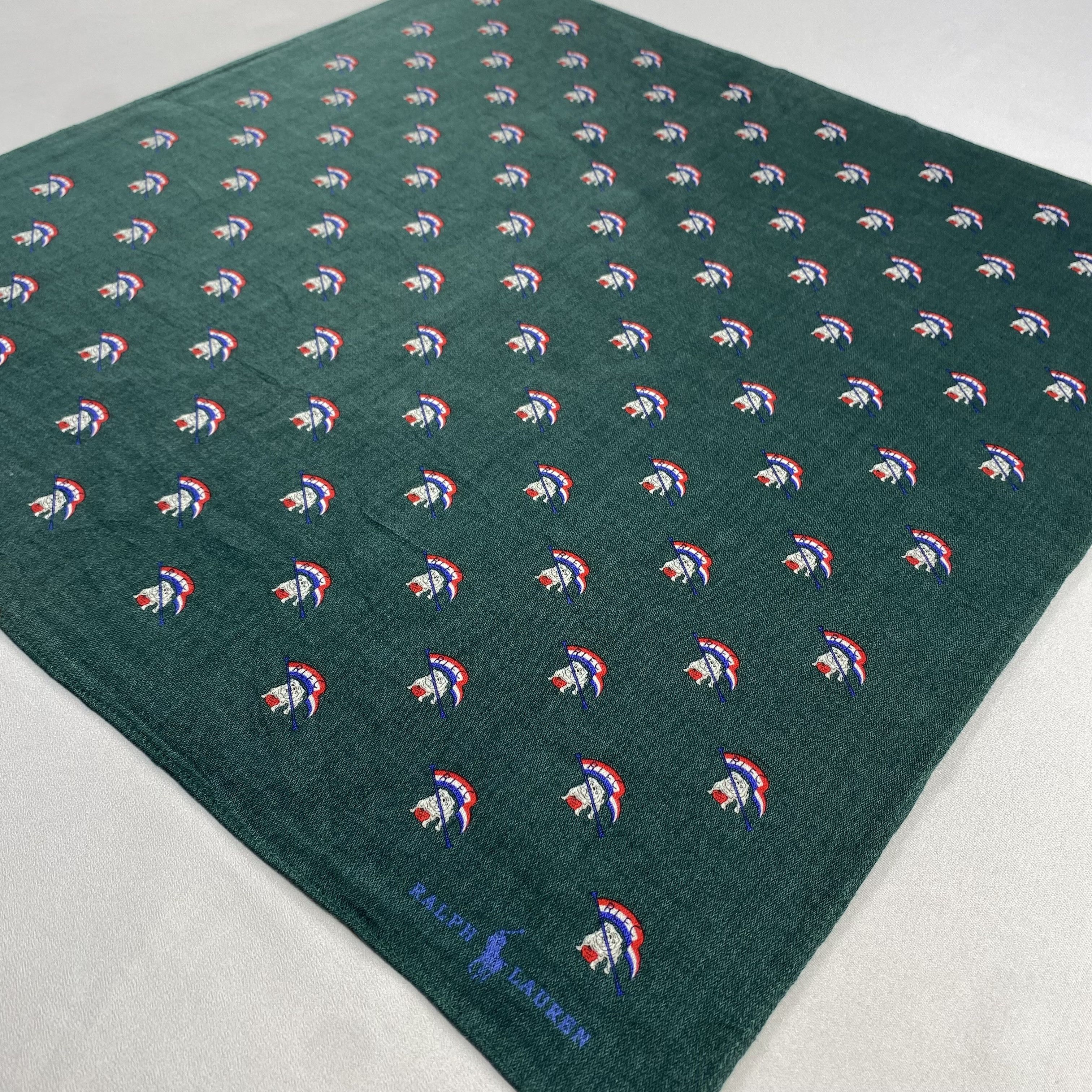 Ralph Lauren × Vintage Ralph Lauren Handkerchief / Neckerchief / Bandana-P1598 Size ONE SIZE - 2 Thumbnail