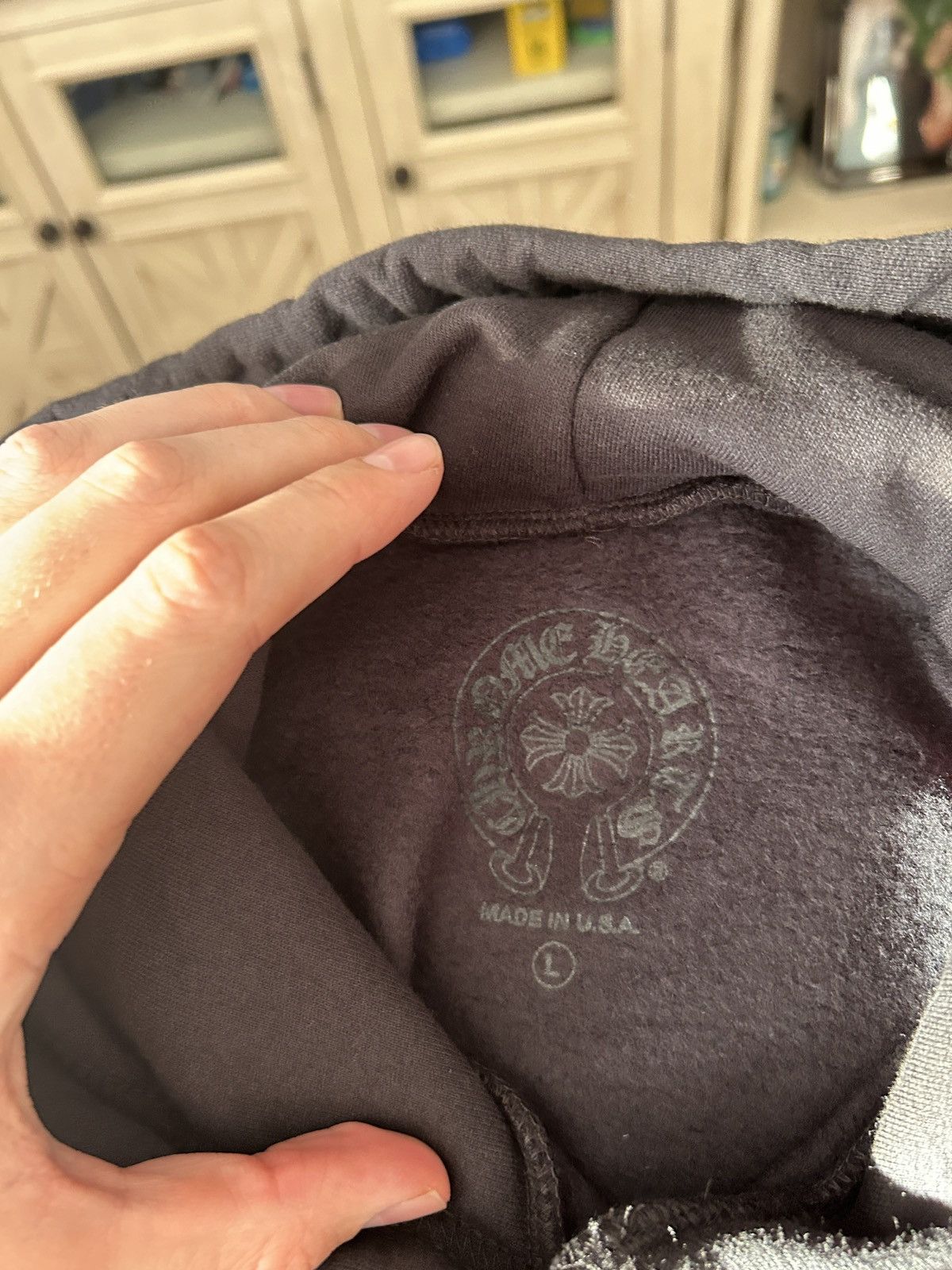 Chrome Hearts Chrome Hearts Scroll Logo Hoodie Black White Sweatshirt Sz L Size US L / EU 52-54 / 3 - 6 Thumbnail
