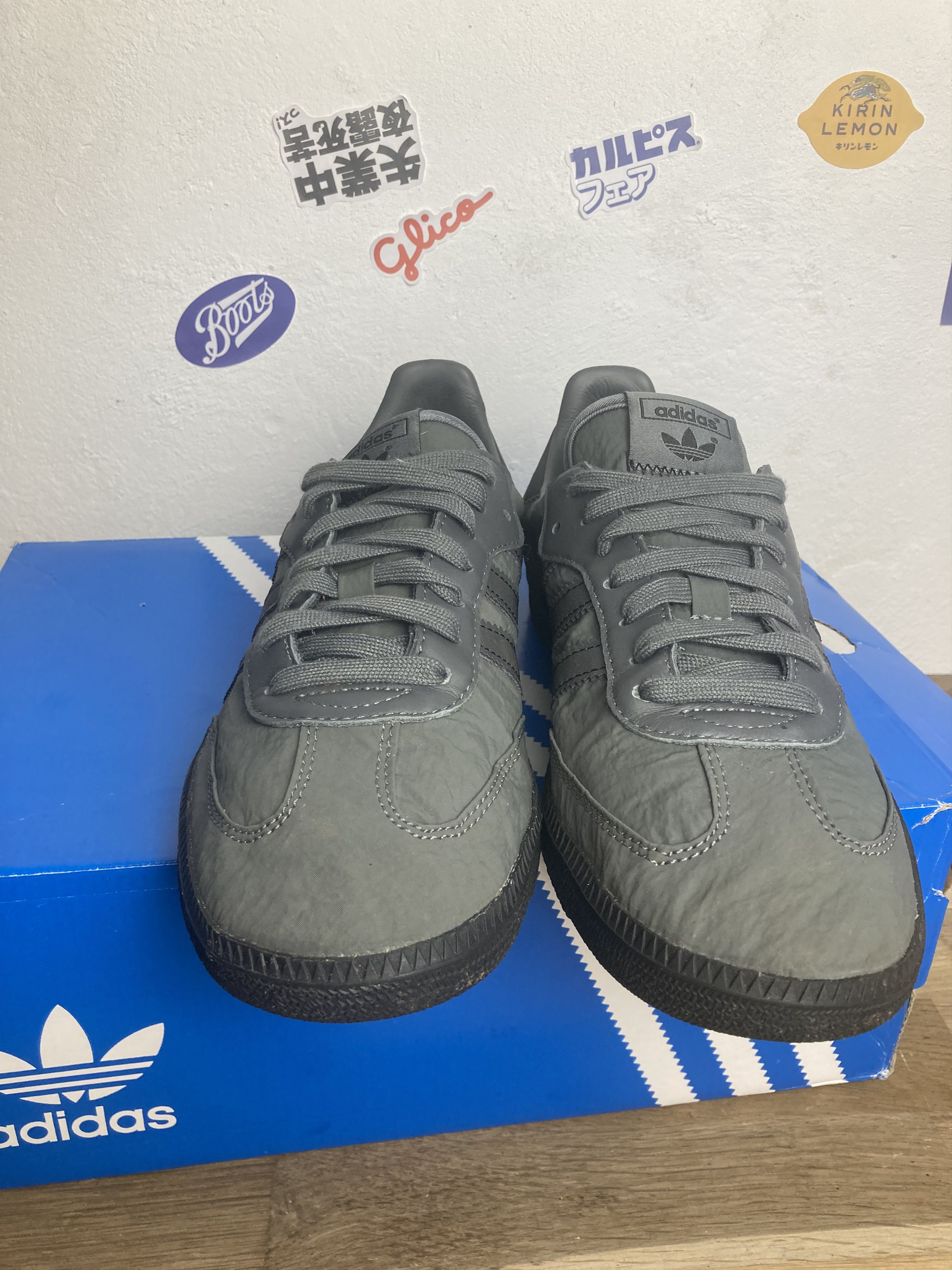 Adidas IH9993 adidas Originals Samba OG Grey Five Core Black US8.5 Size US 8.5 / EU 41-42 - 6 Thumbnail
