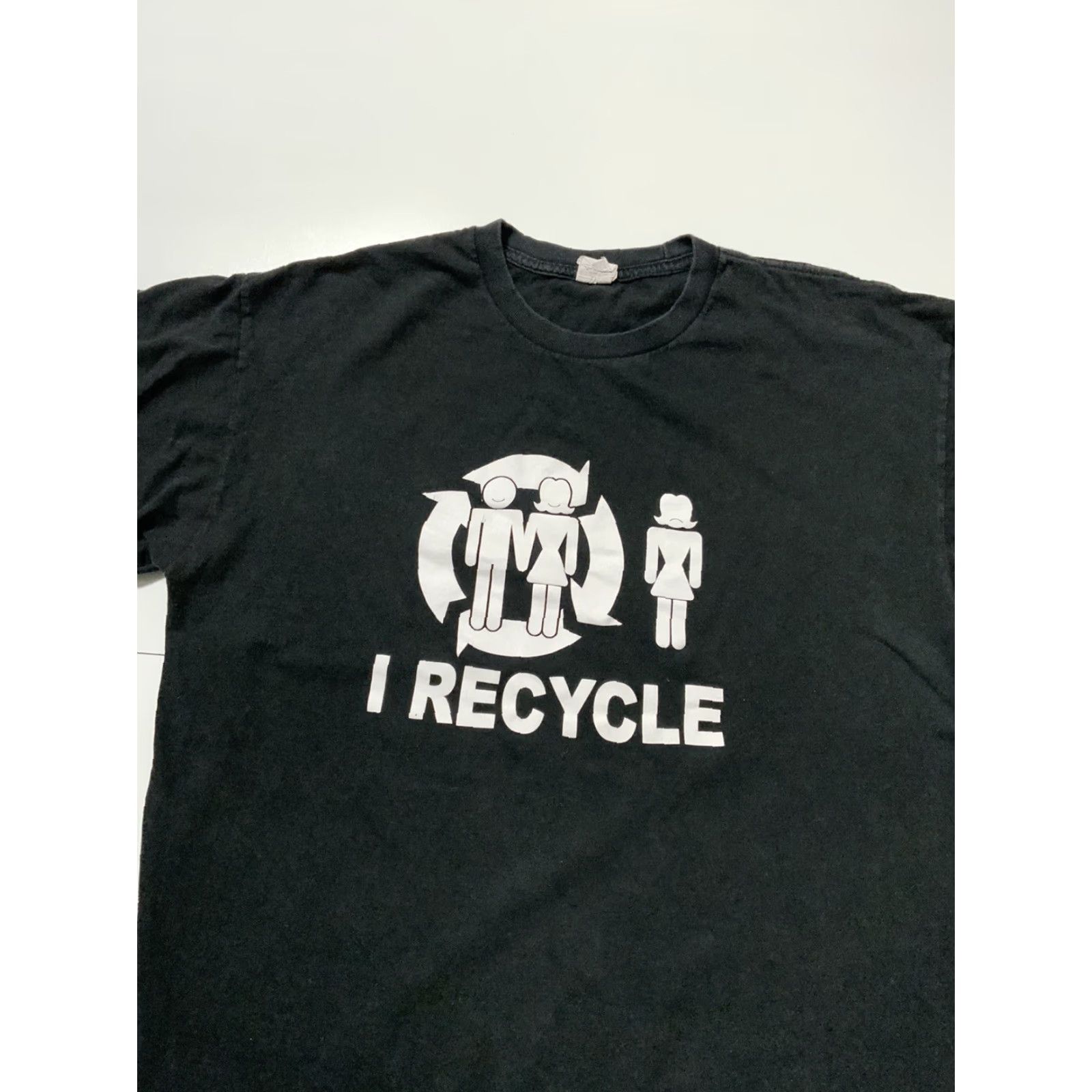 Vintage VINTAGE Y2K Alstyle Recycle Skateboarding Black Graphic Crewneck T-Shirt XL Men Size US XL / EU 56 / 4 - 4 Thumbnail