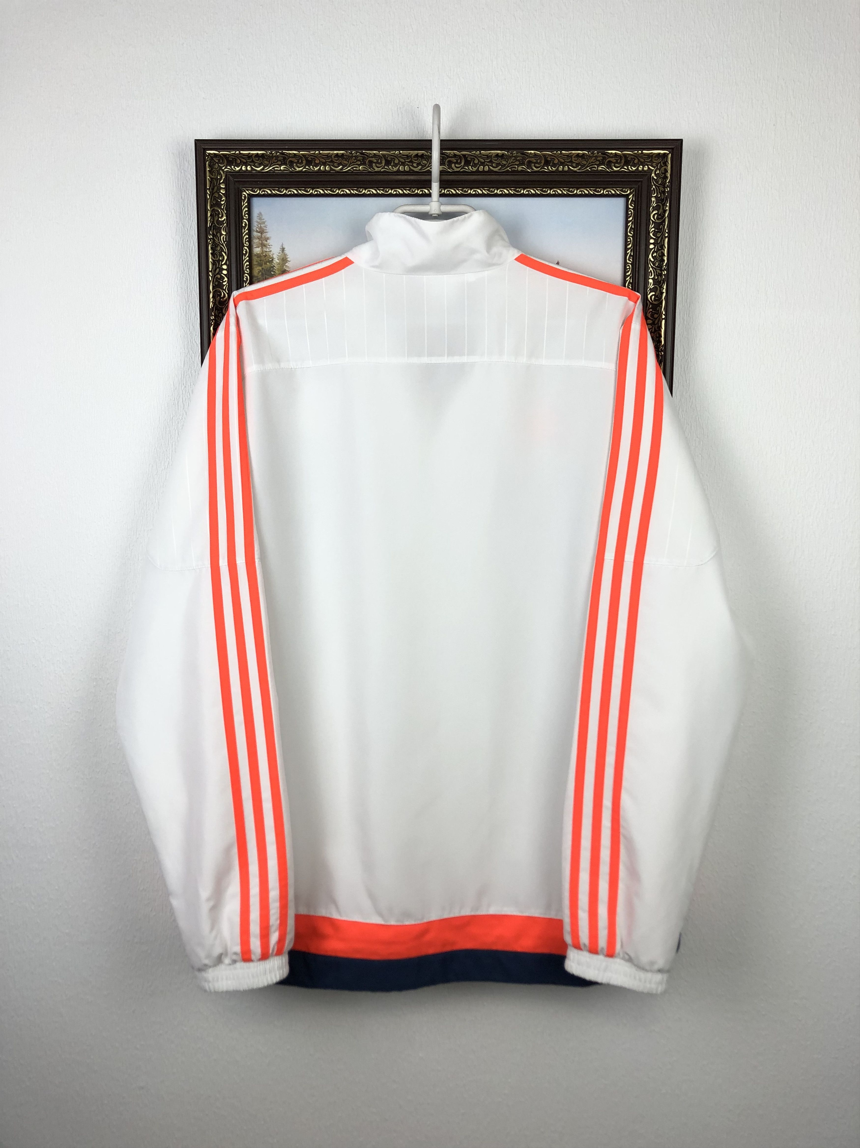 Adidas Adidas Olympique Lyonnais Football Jacket Soccer Track Top Size US L / EU 52-54 / 3 - 14 Thumbnail