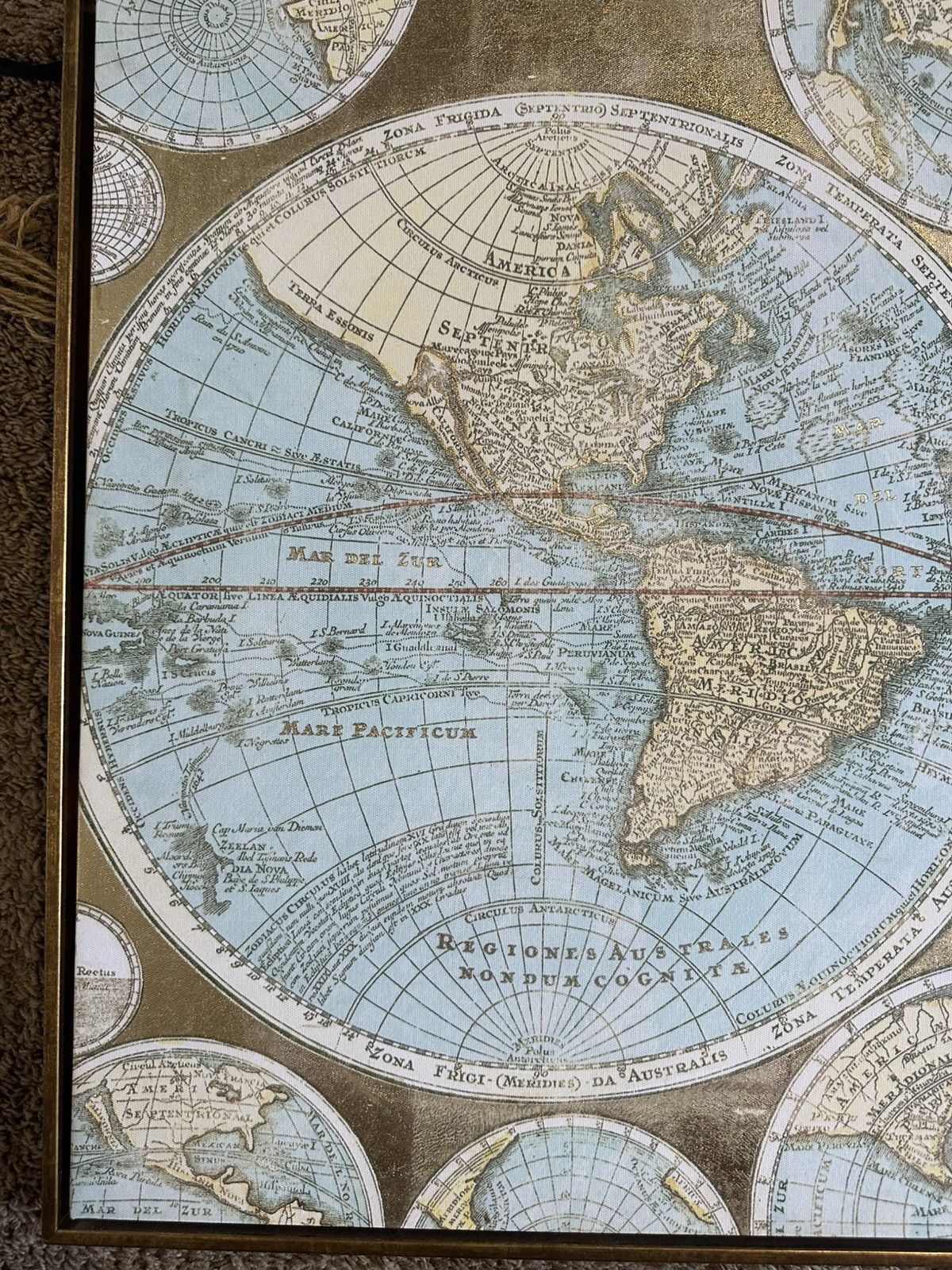 Other Vintage Ancient World Map w/ gold frame Size US L / EU 52-54 / 3 - 2 Thumbnail