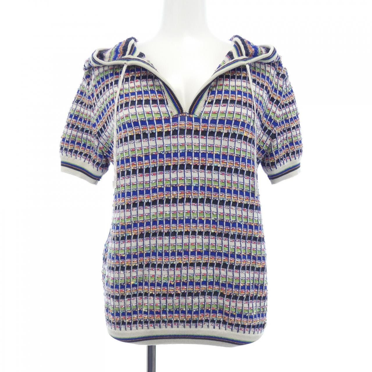 Chanel Chanel Chanel Knit Top Textile Tops P56619K07396 DUTY FREE for USA Size ONE SIZE - 1 Thumbnail