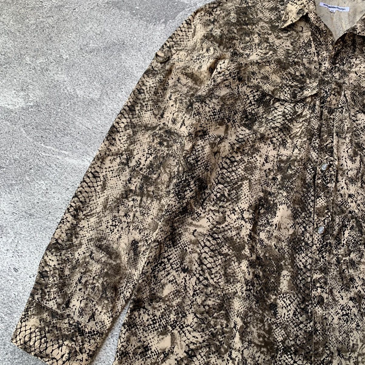 Japanese Brand Semantic Design Snake skin Pattern shirts Size US L / EU 52-54 / 3 - 6 Thumbnail
