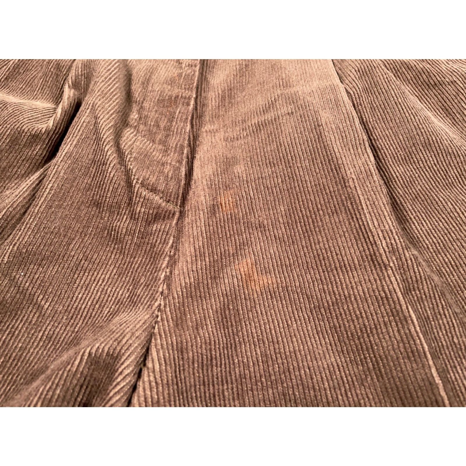 Izod IZOD Women's Pants Corduroy Pleated 14 Brown Lightweight Cotton Rayon 90s Casual Preppy, Inseam 31, High Rise, Straight Leg, Regular, IZOD Club Size 36" / US 14 / IT 50 - 4 Thumbnail