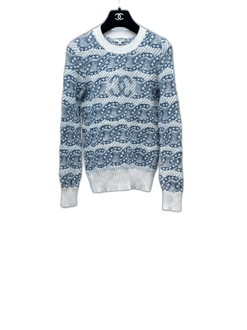 Chanel Chanel Logo Knit Cashmere Sweater -2505 Size US S / EU 44-46 / 1 - 1 Thumbnail