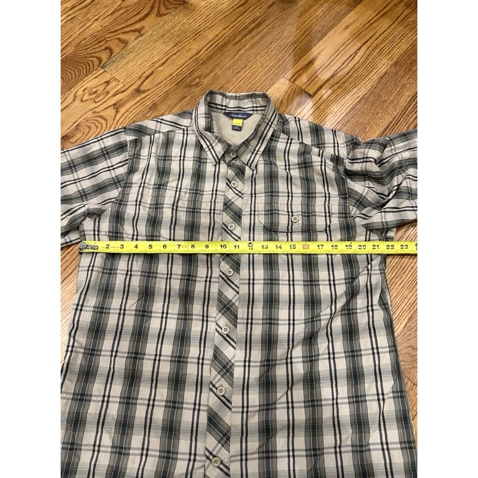 Eddie Bauer Eddie Bauer Travex Shirt Men L Short Sleeve Plaid Multicolor Button-Up Pocket Outdoor Travel Workwear Casual Mens Size US L / EU 52-54 / 3 - 4 Thumbnail