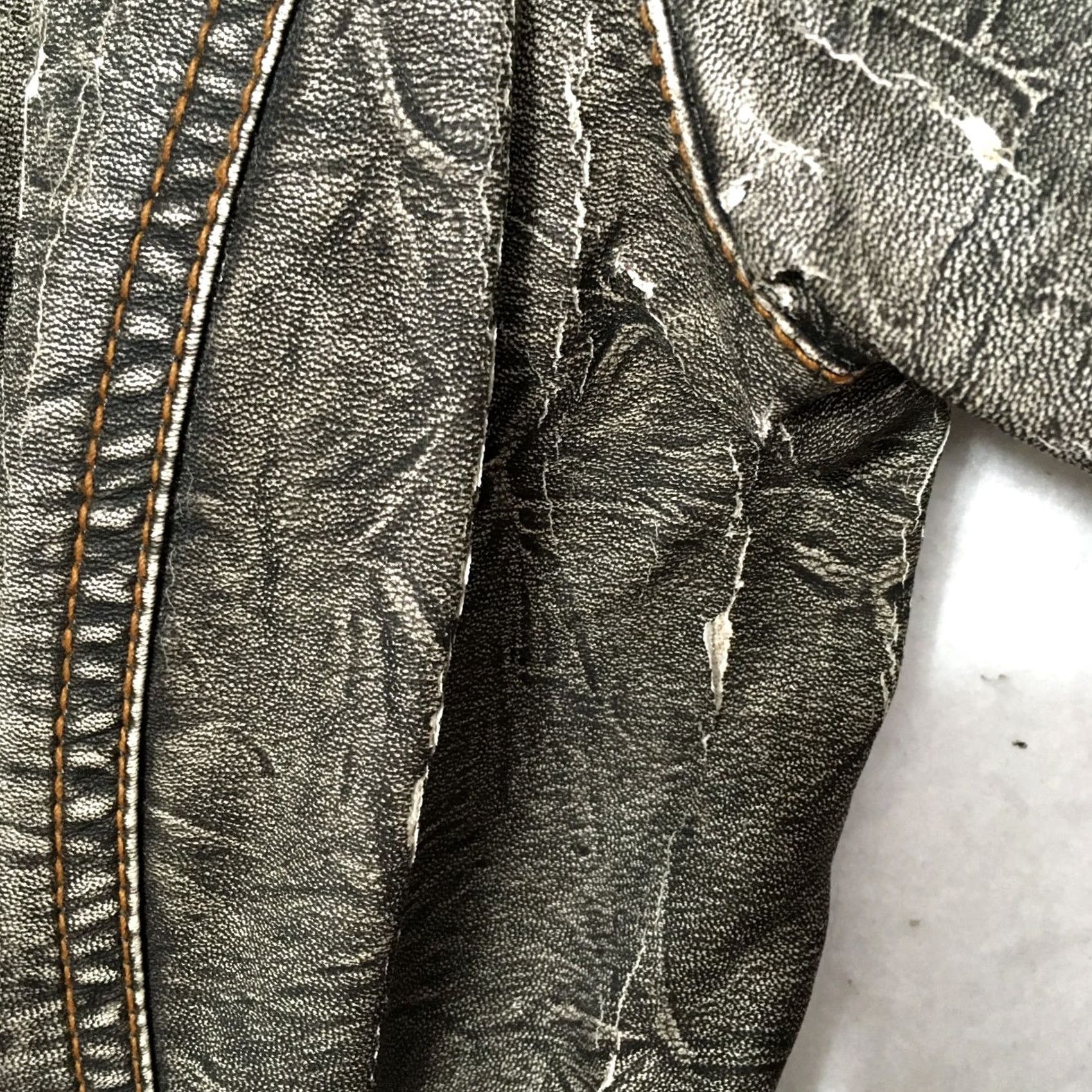 Vintage Ruby Rd. Women Jacket Gray 16W Small Distressed Denim Pockets Basic Jacket Adults Womens Size XXL / US 16-18 / IT 52-54 - 4 Thumbnail