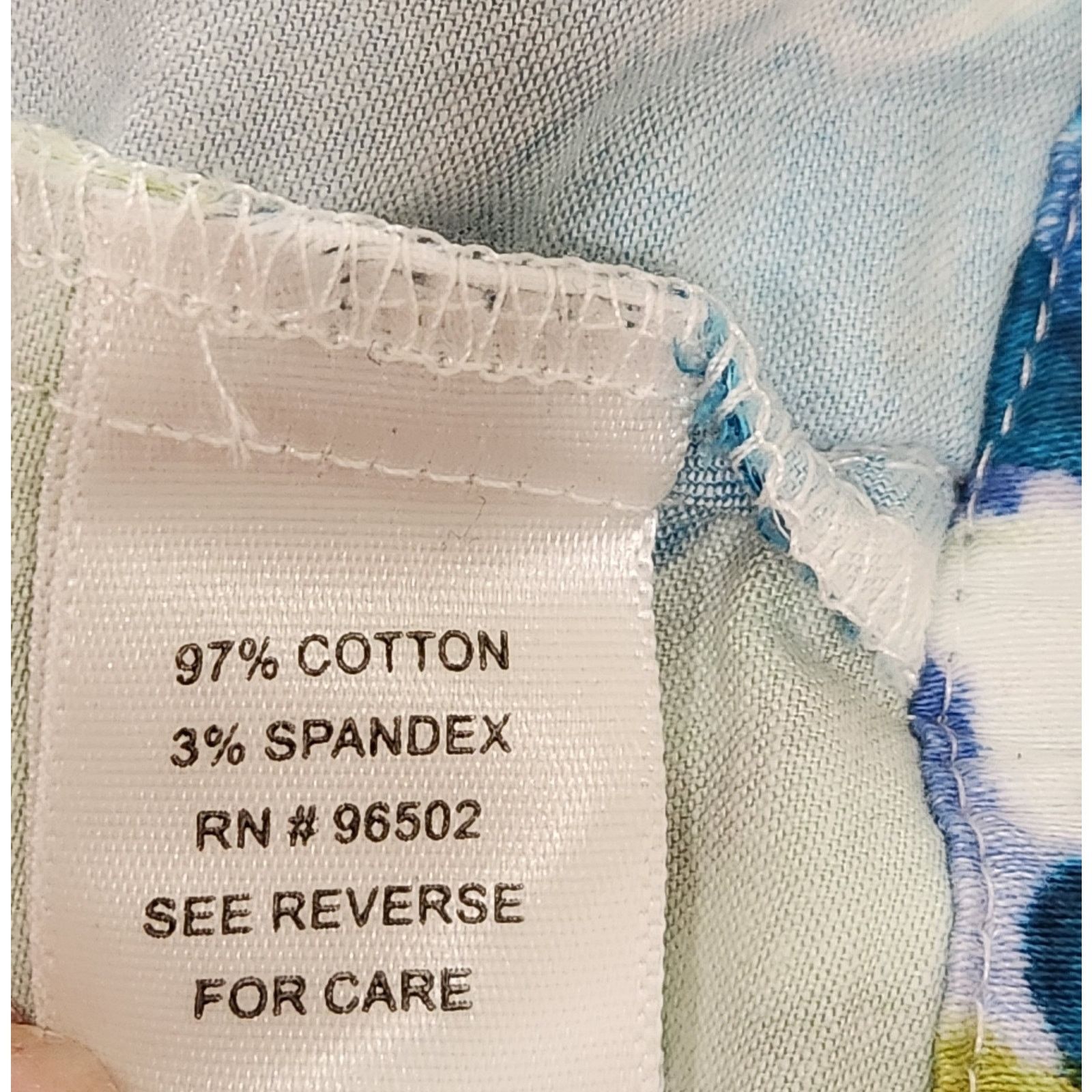 Other Krazy Kat Blue White Abstract Button Denim Jacket Large Size L / US 10 / IT 46 - 6 Thumbnail