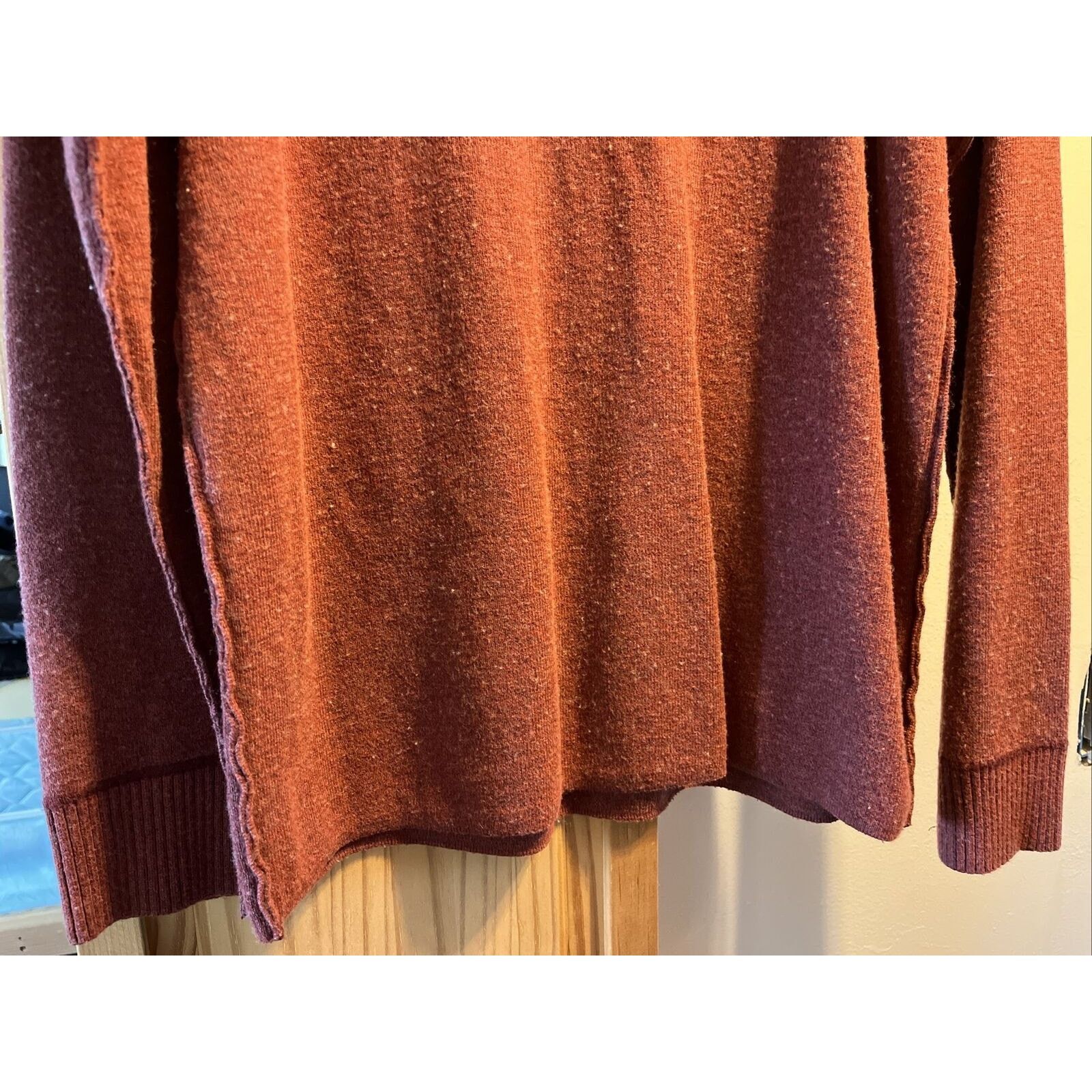 The North Face The North Face Mens L Red LS Zip Cotton Acrylic Wool Sweater Size US L / EU 52-54 / 3 - 8 Thumbnail