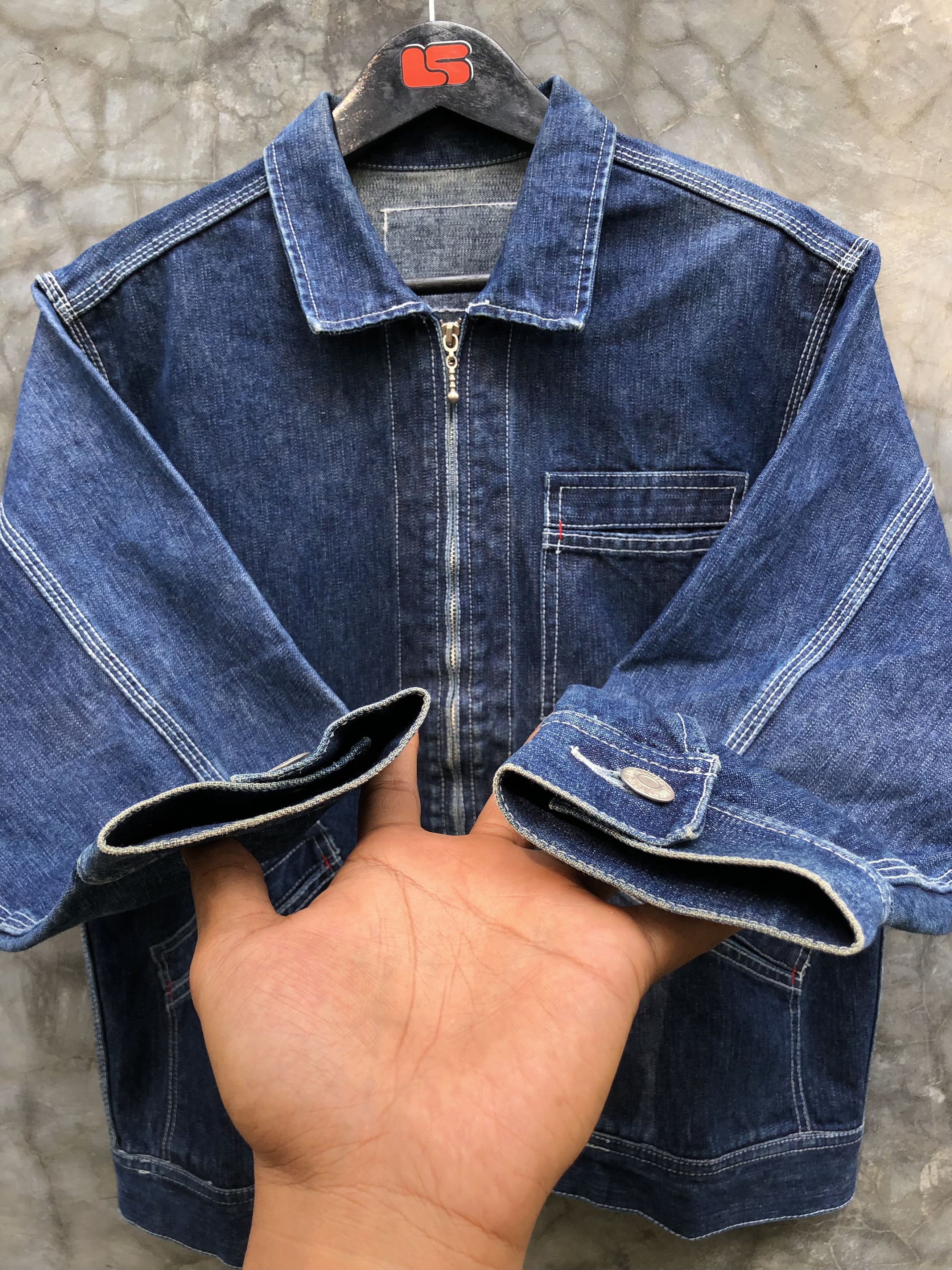 Vintage Vintage Denim work jacket japan Size US M / EU 48-50 / 2 - 2 Thumbnail