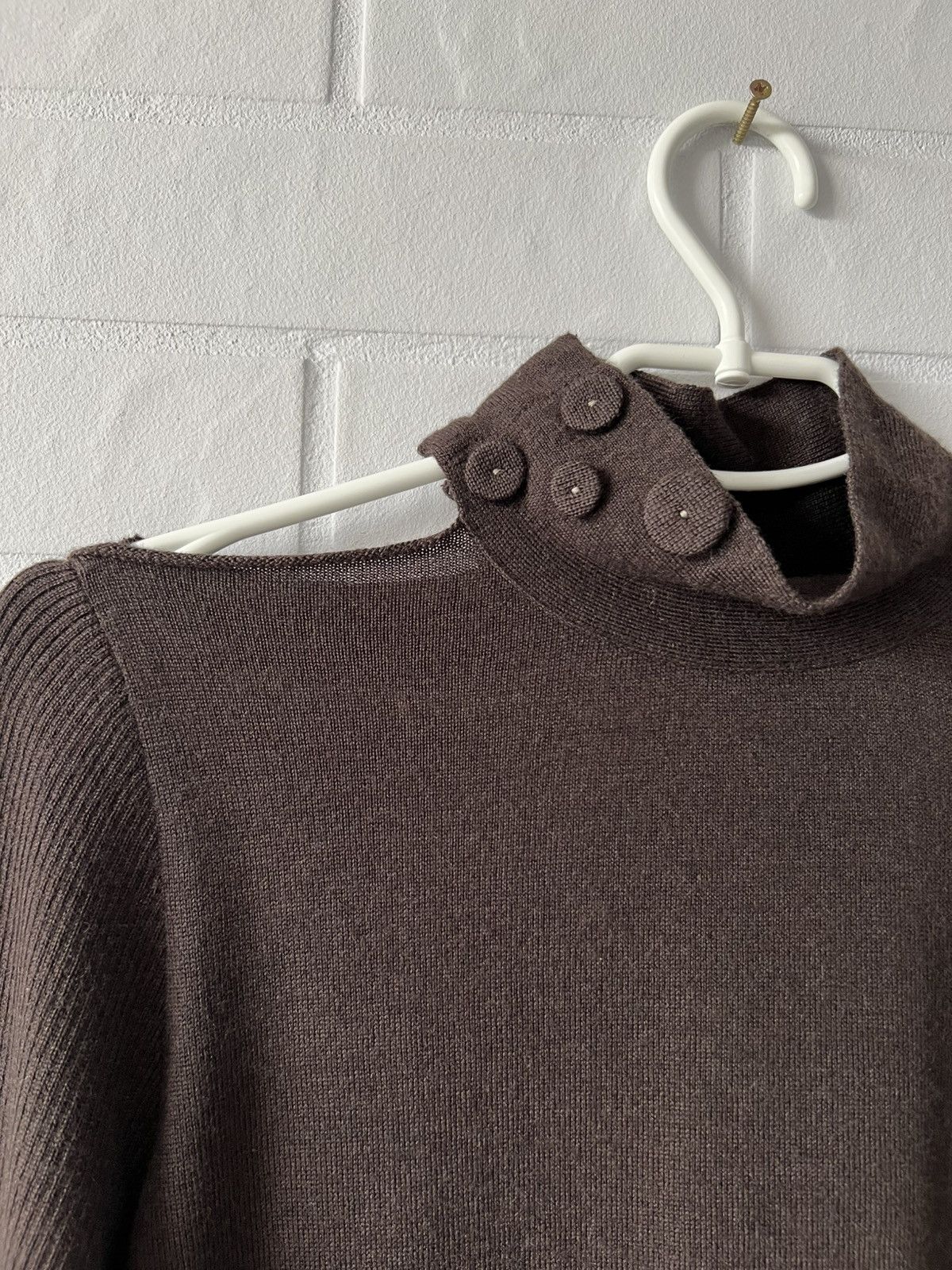 Other Crea Concept Long Sleeve Wool Sweater Open Shoulders Size S Size S / US 4 / IT 40 - 2 Thumbnail