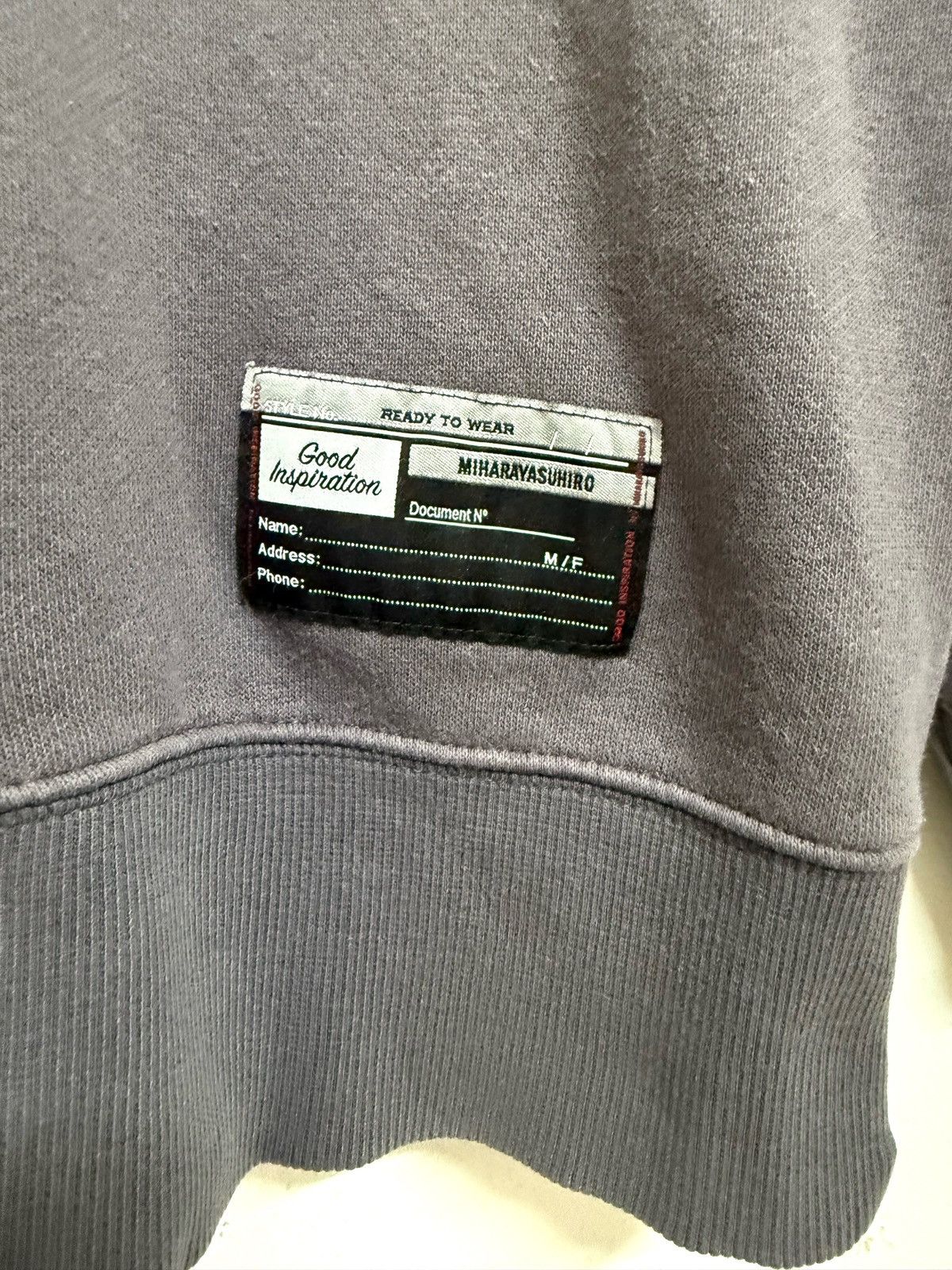 Maison MIHARA YASUHIRO Miharayasuhiro Good Inspiration Rebuild Crewneck Sweatshirt Size US M / EU 48-50 / 2 - 7 Thumbnail