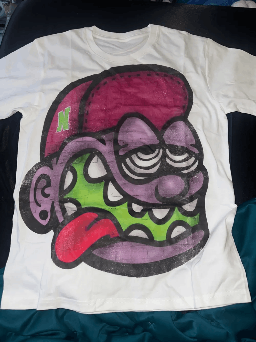 Japanese Brand × Vintage Cartoon Graphic Printed Tshirt Size US XL / EU 56 / 4 - 2 Thumbnail