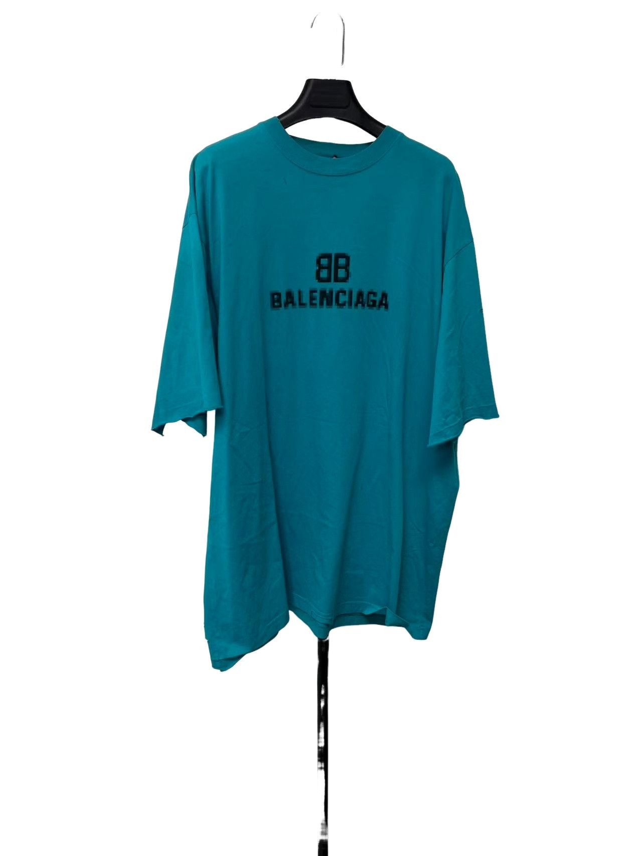 Balenciaga Balenciaga Mosaic BB Logo Distressed T-Shirt Size XS Size US XS / EU 42 / 0 - 1 Thumbnail