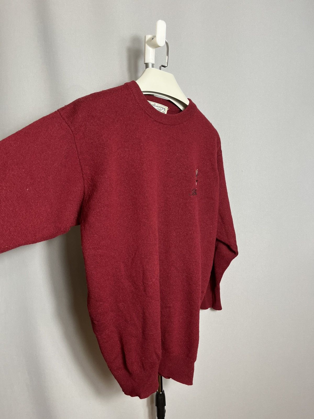 Burberry Burberry’s golf Mens knit sweater 100% Lamswool 80s 90s Size US M / EU 48-50 / 2 - 6 Thumbnail