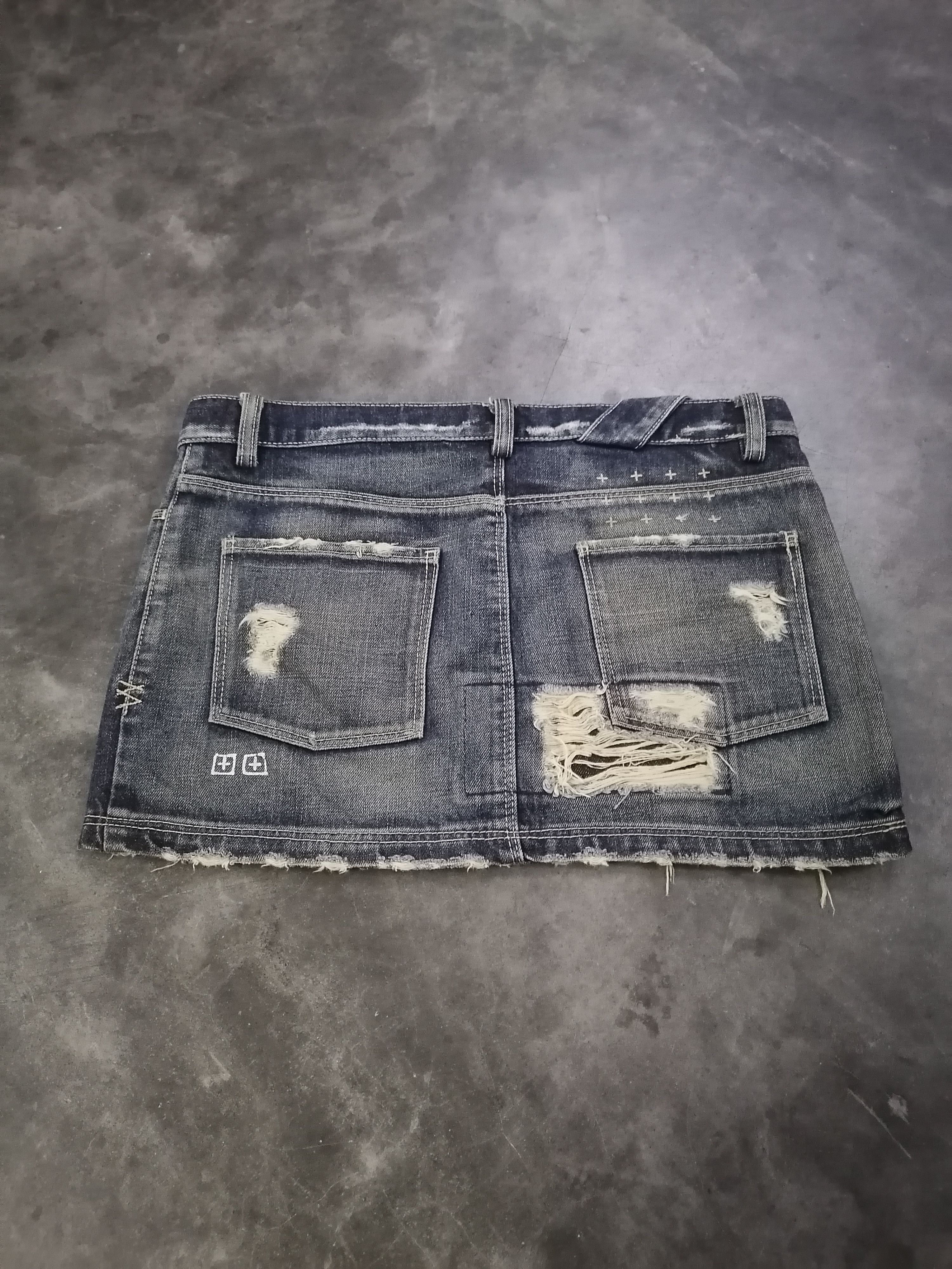 Japanese Brand Ksubi Twinnie Minnie Patchwork Denim Skirts Size 32" / US 10 / IT 46 - 6 Thumbnail